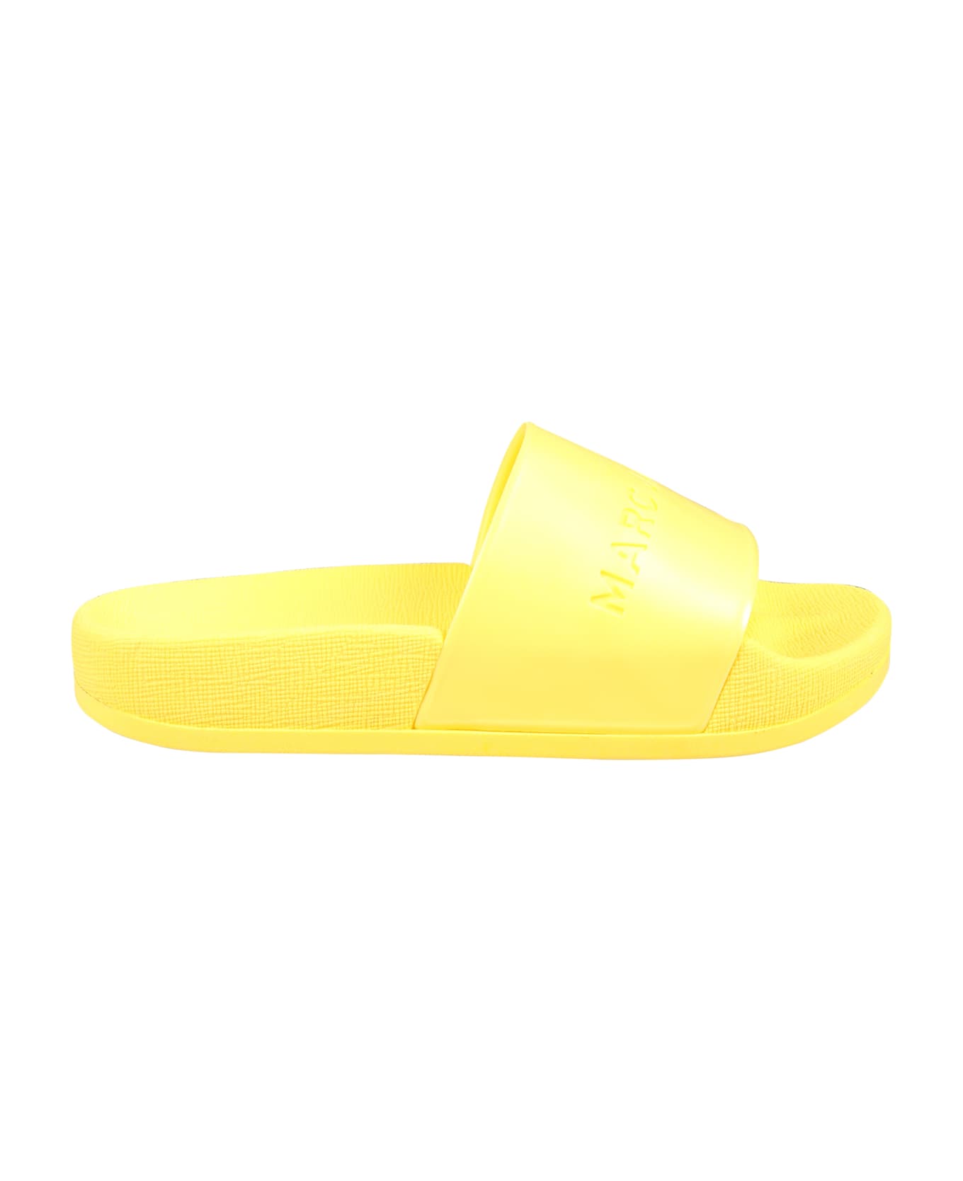 Little Marc Jacobs Yellow Slippers For Kids With Logo - Yellow