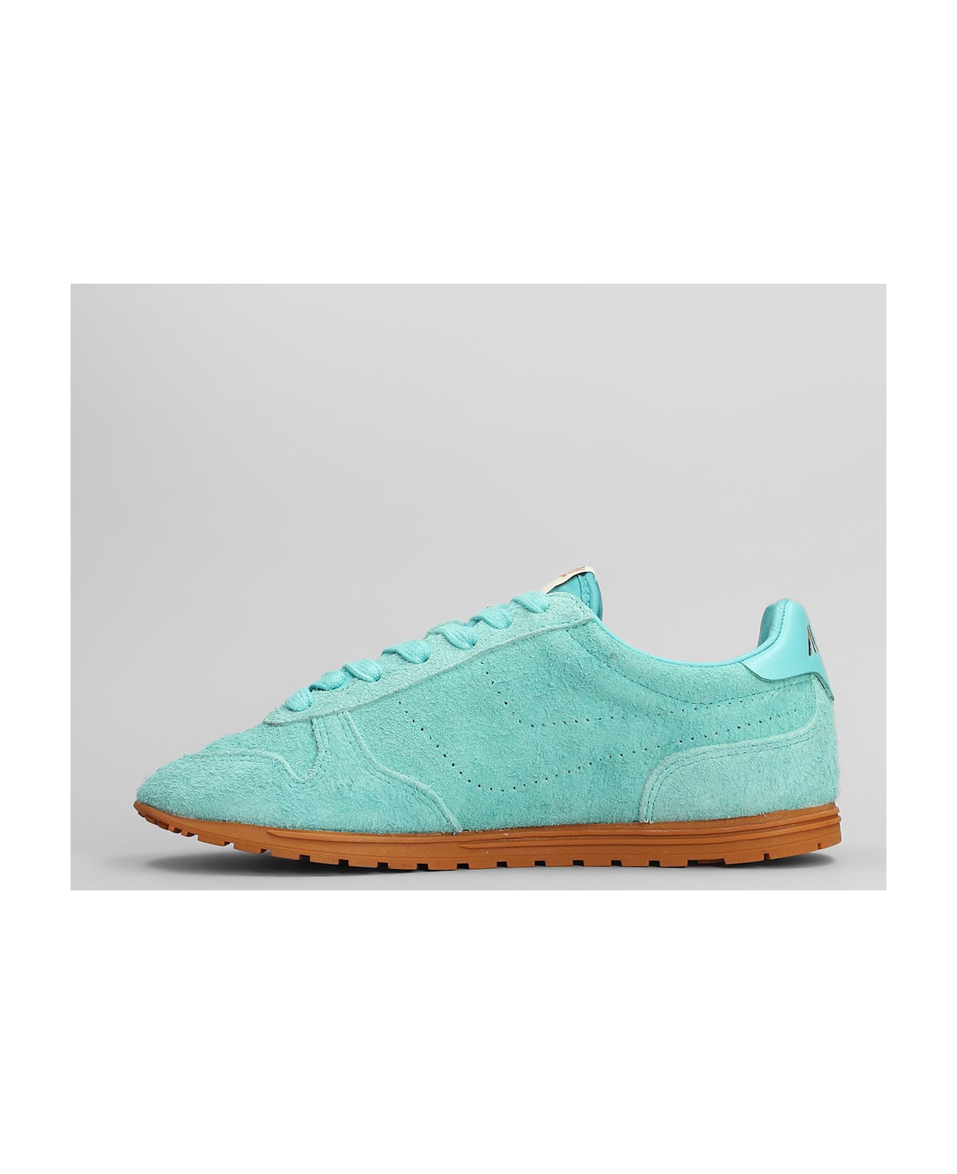Autry Windspin Sneakers In Green Suede - green
