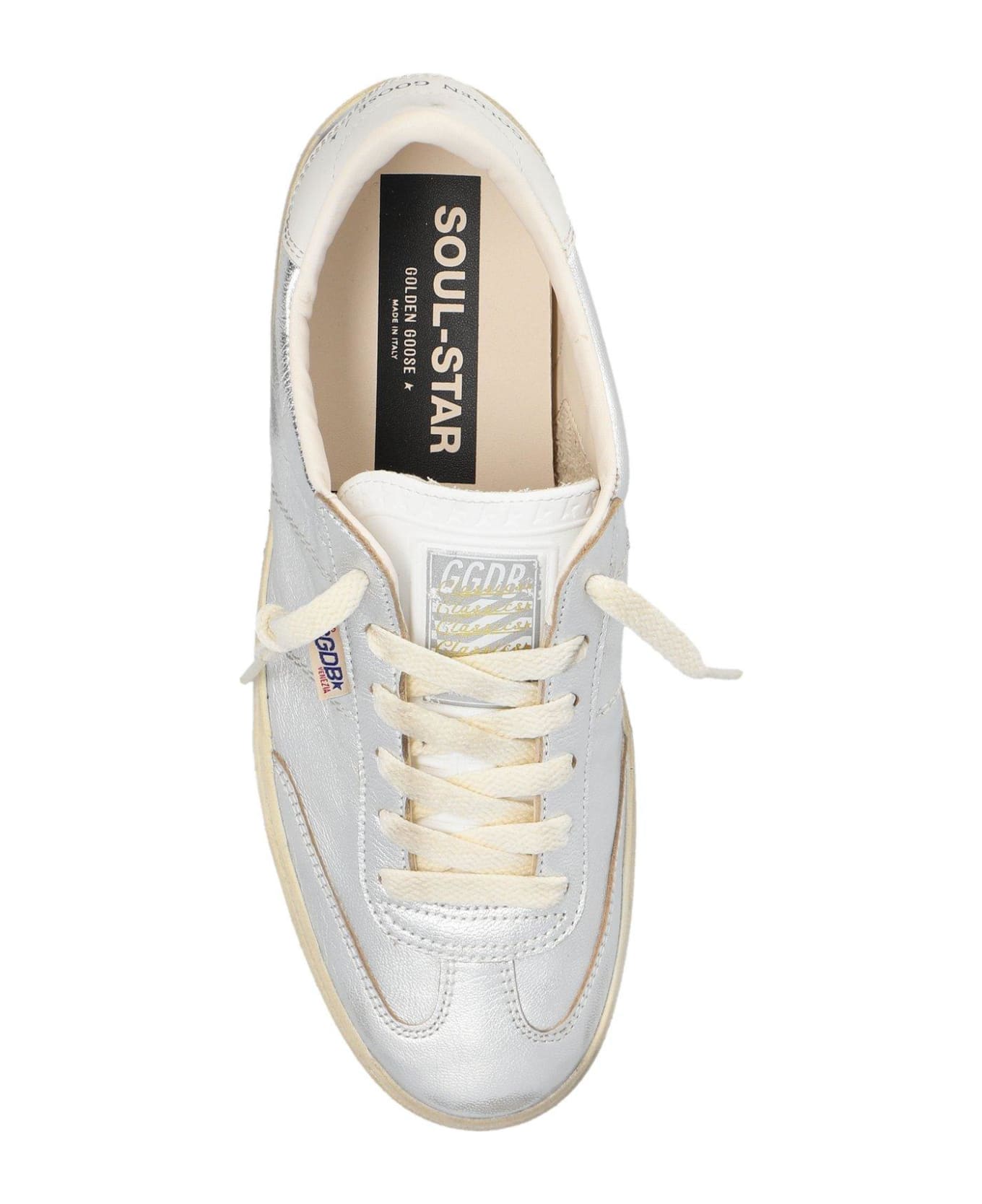 Golden Goose Soul-star Metallic Low-top Sneakers - Silver スニーカー