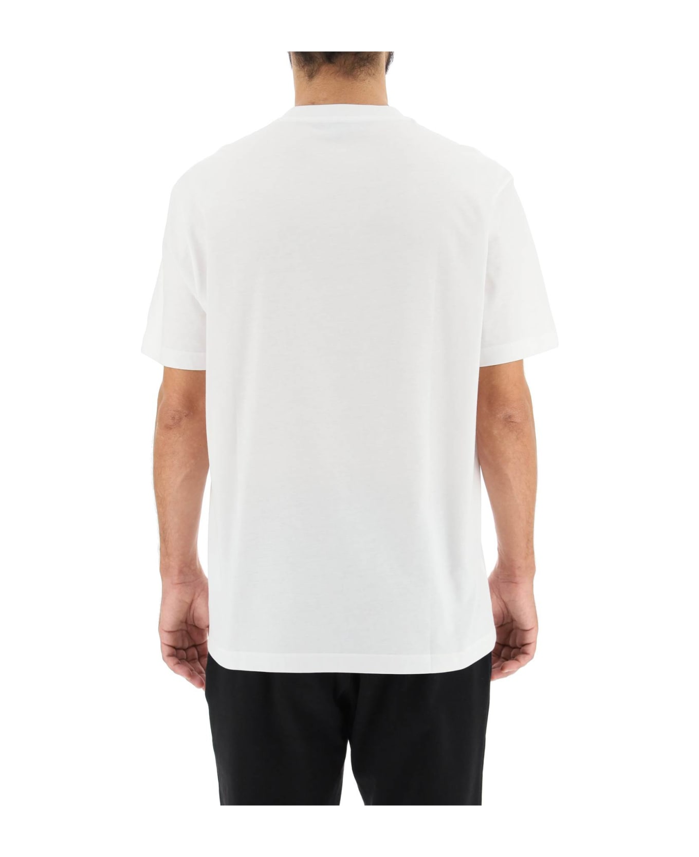 Versace Writing Print T-shirt - Bianco