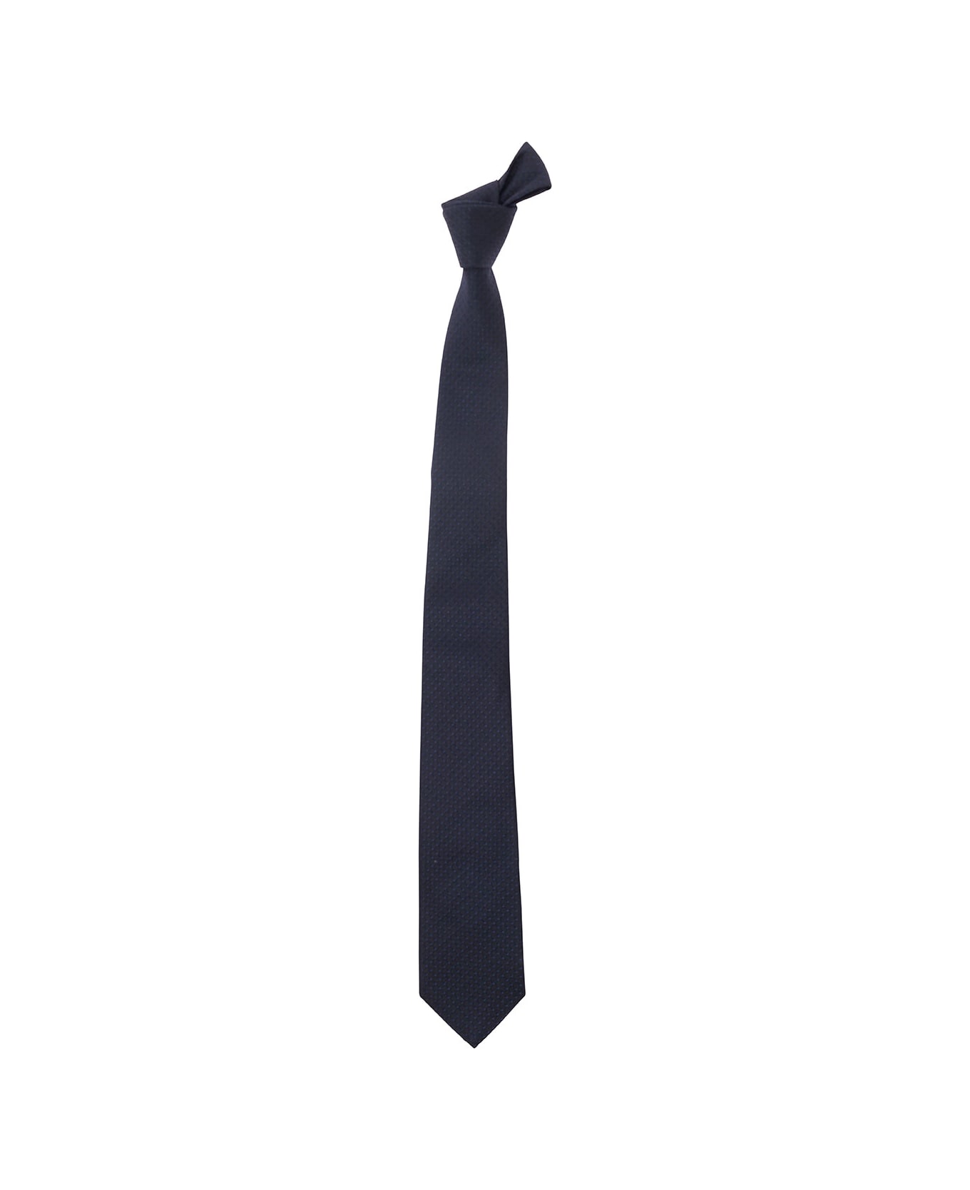 Tagliatore Blue Tie With Polka Dots Motif In Silk Man - Blu