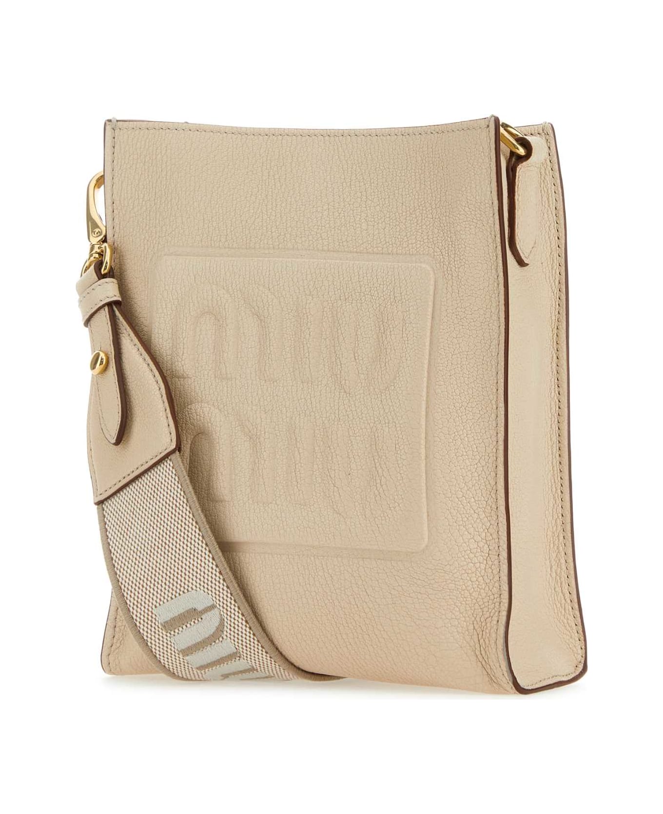 Miu Miu Sand Leather Crossbody Bag - LINO