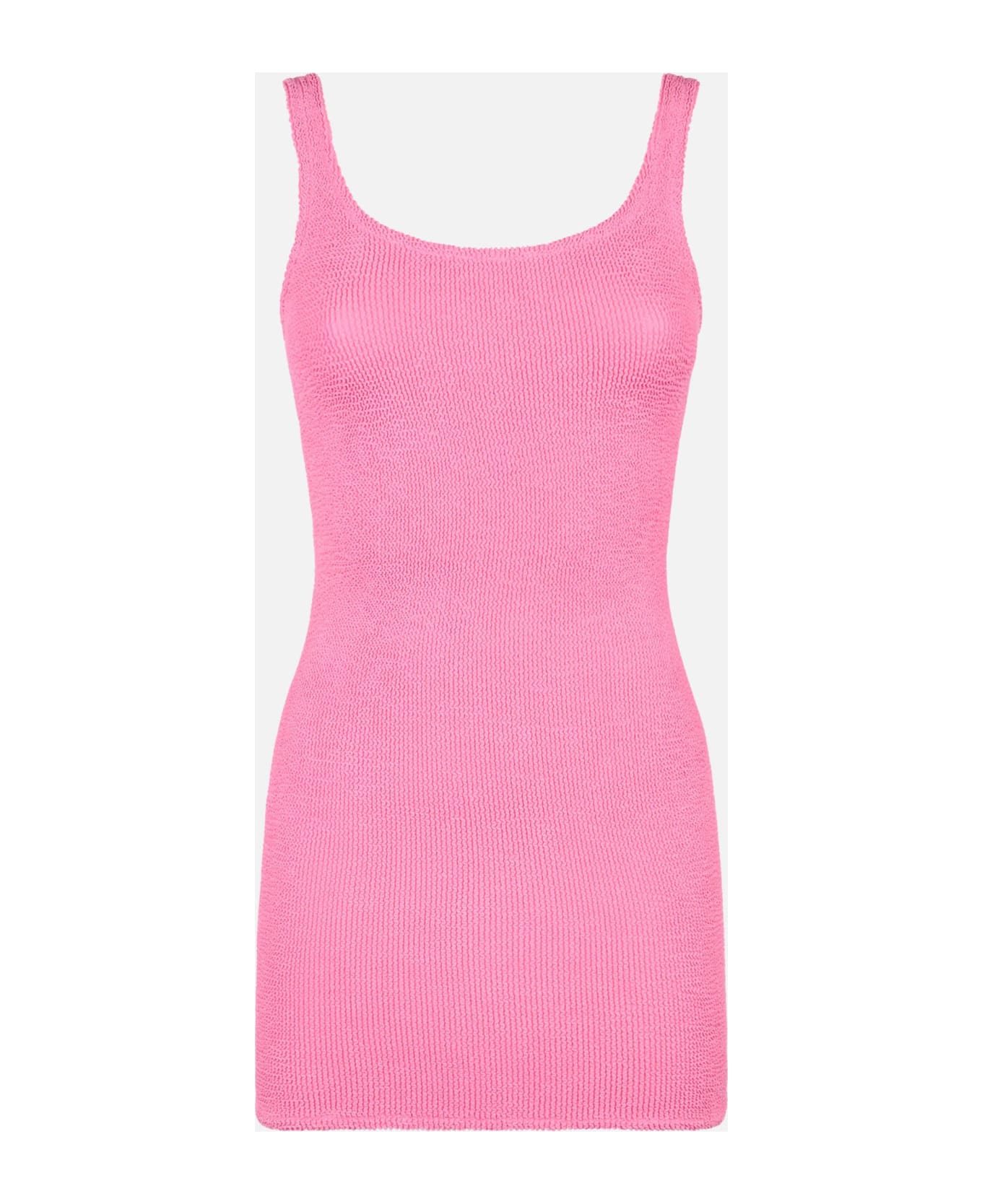 MC2 Saint Barth Woman Tank Pink Crinkle Dress - PINK