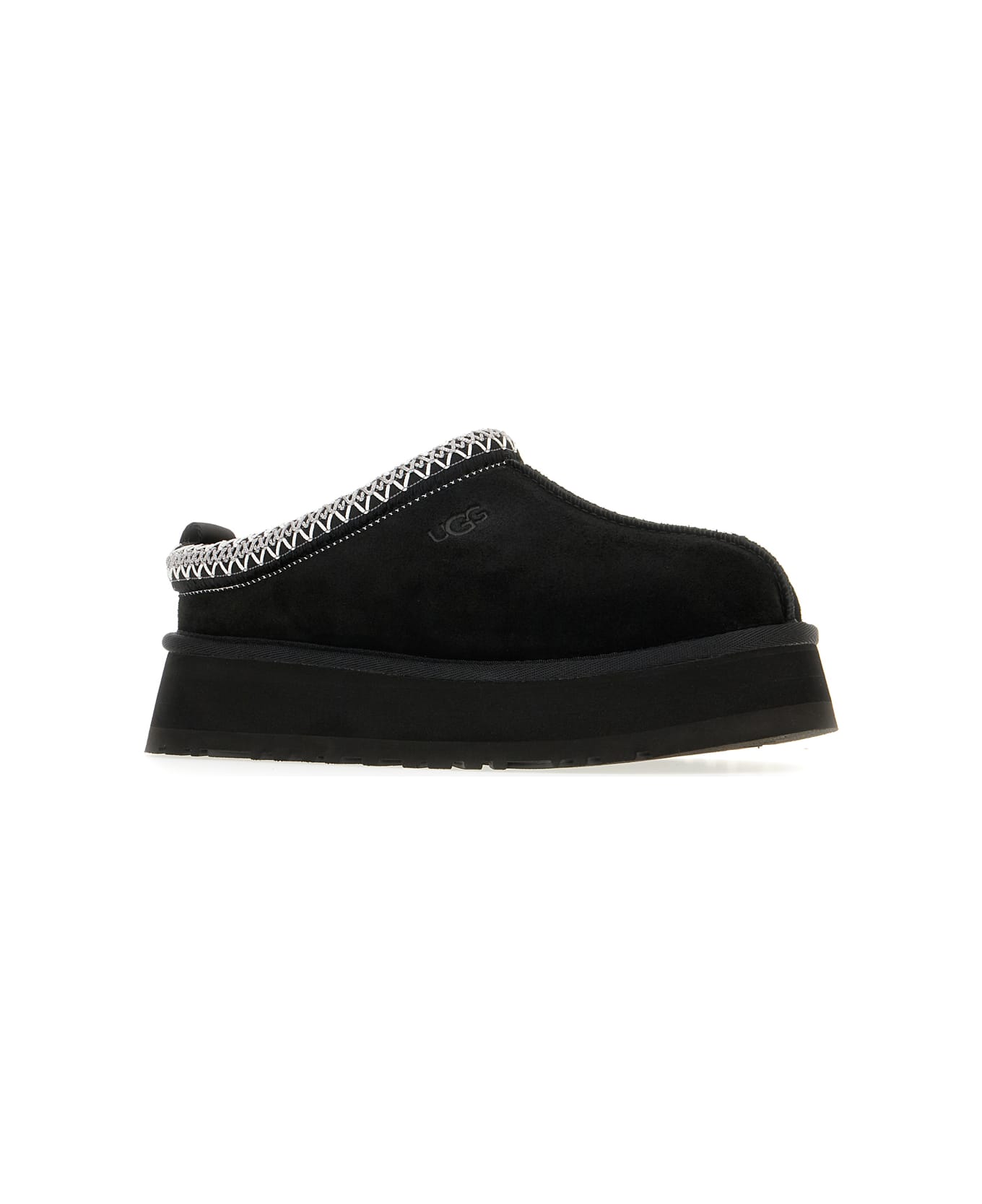 UGG Black Suede Tazz Ii Slippers - BLACK