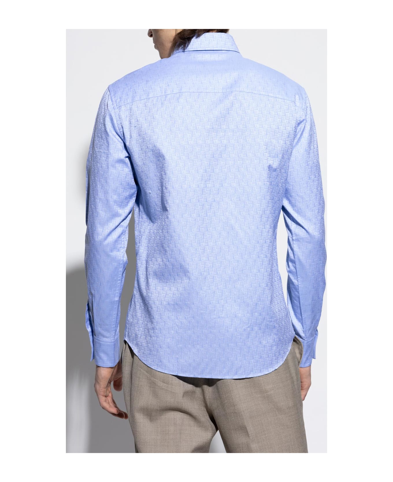 Ferragamo Monogram Shirt - BLUE