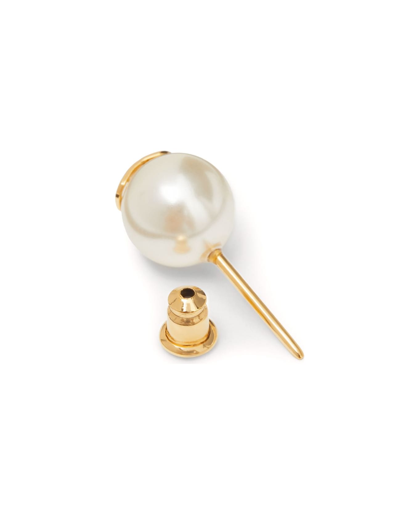 Valentino Garavani Vlogo Pearl Earrings - Golden