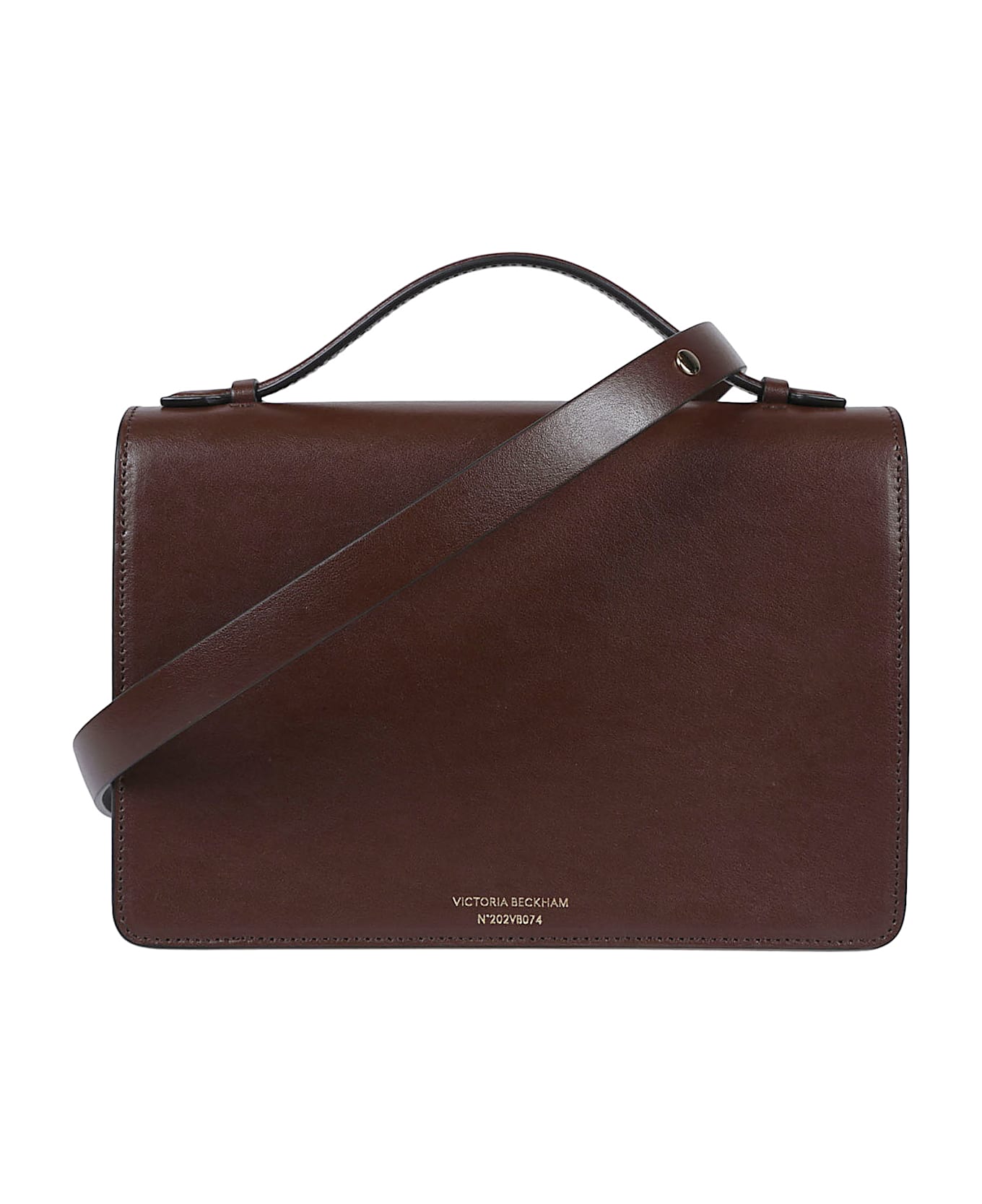 Victoria Beckham Tonal Buckle The Dorian Bag - Dark Brown