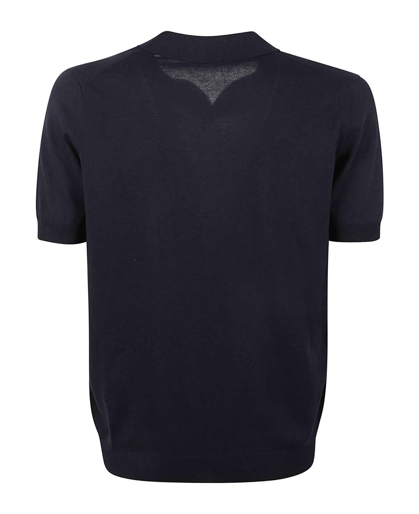 Tagliatore Button-less Placket Polo Shirt - Blue