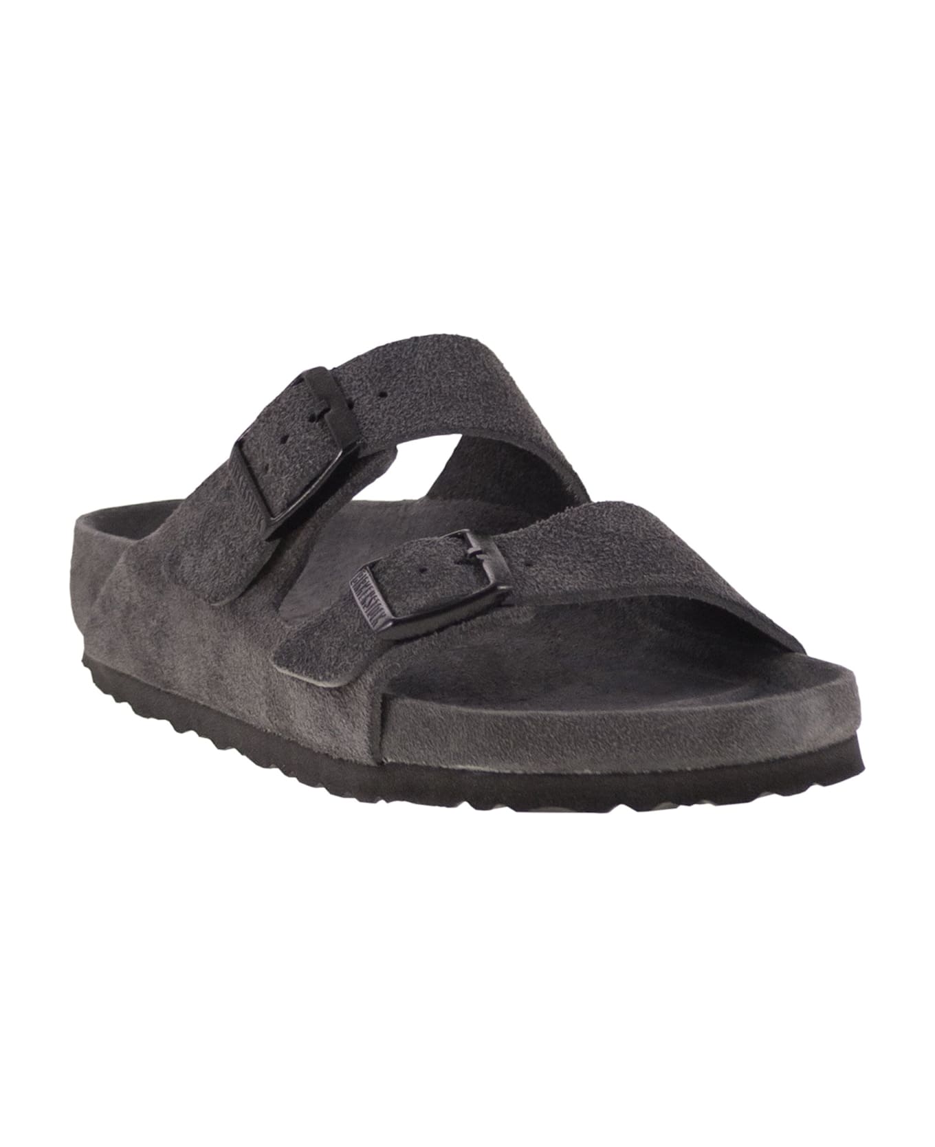 Birkenstock Arizona Exquisite - Slipper With Double Buckle - GREY