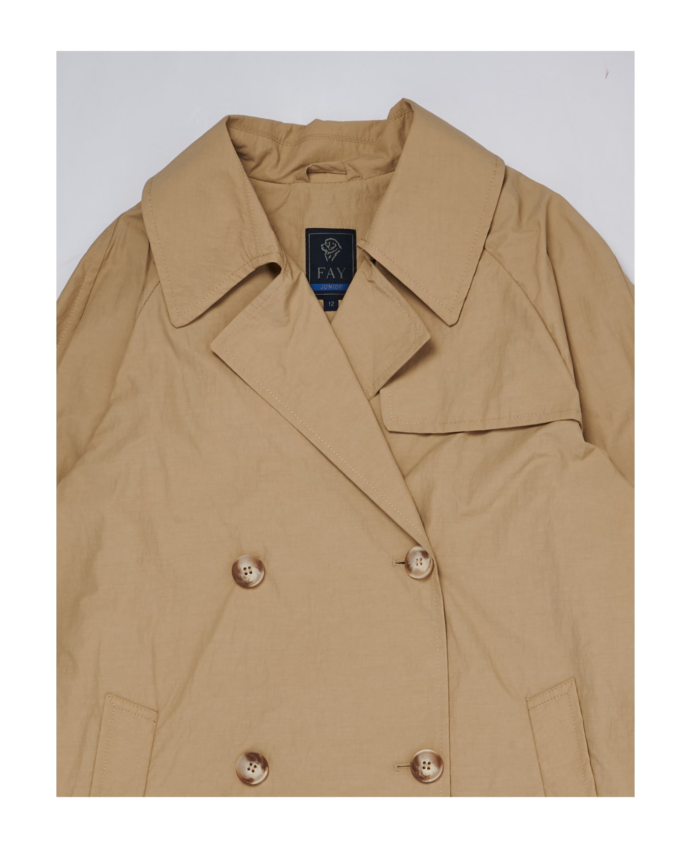 Fay Trench Jacket - BEIGE