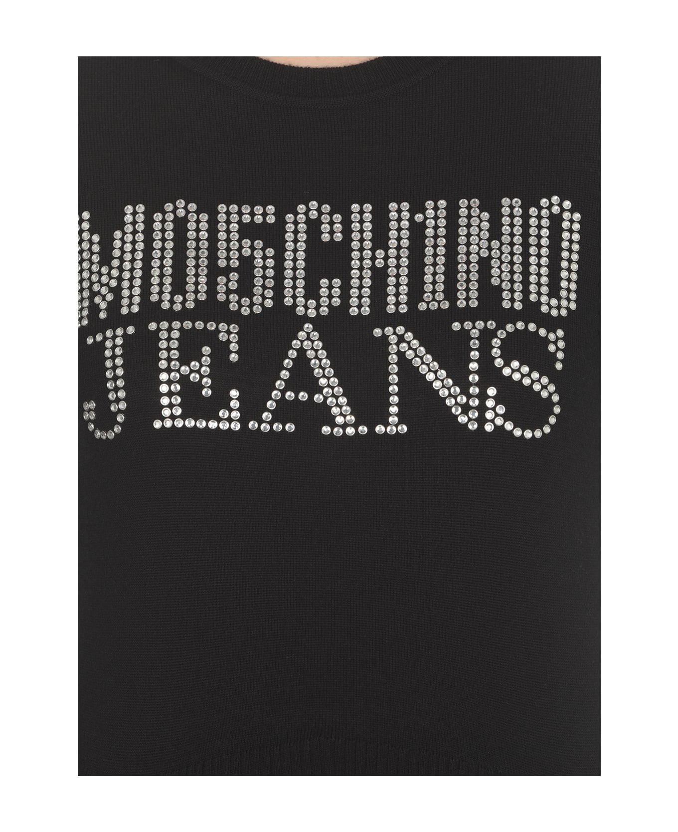 M05CH1N0 Jeans Wool Sweater - BLACK ニットウェア