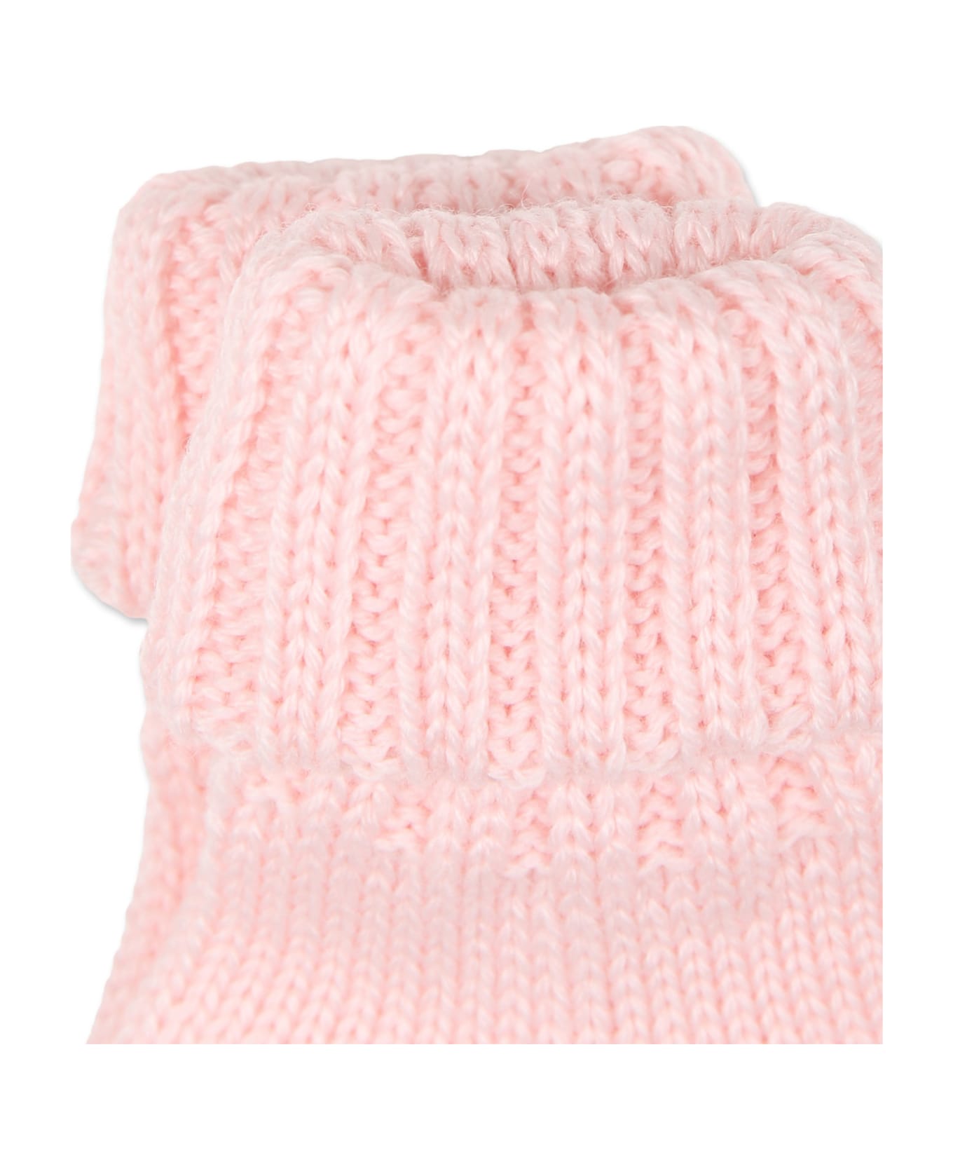 Little Bear Pink Socks For Baby Girl - Pink