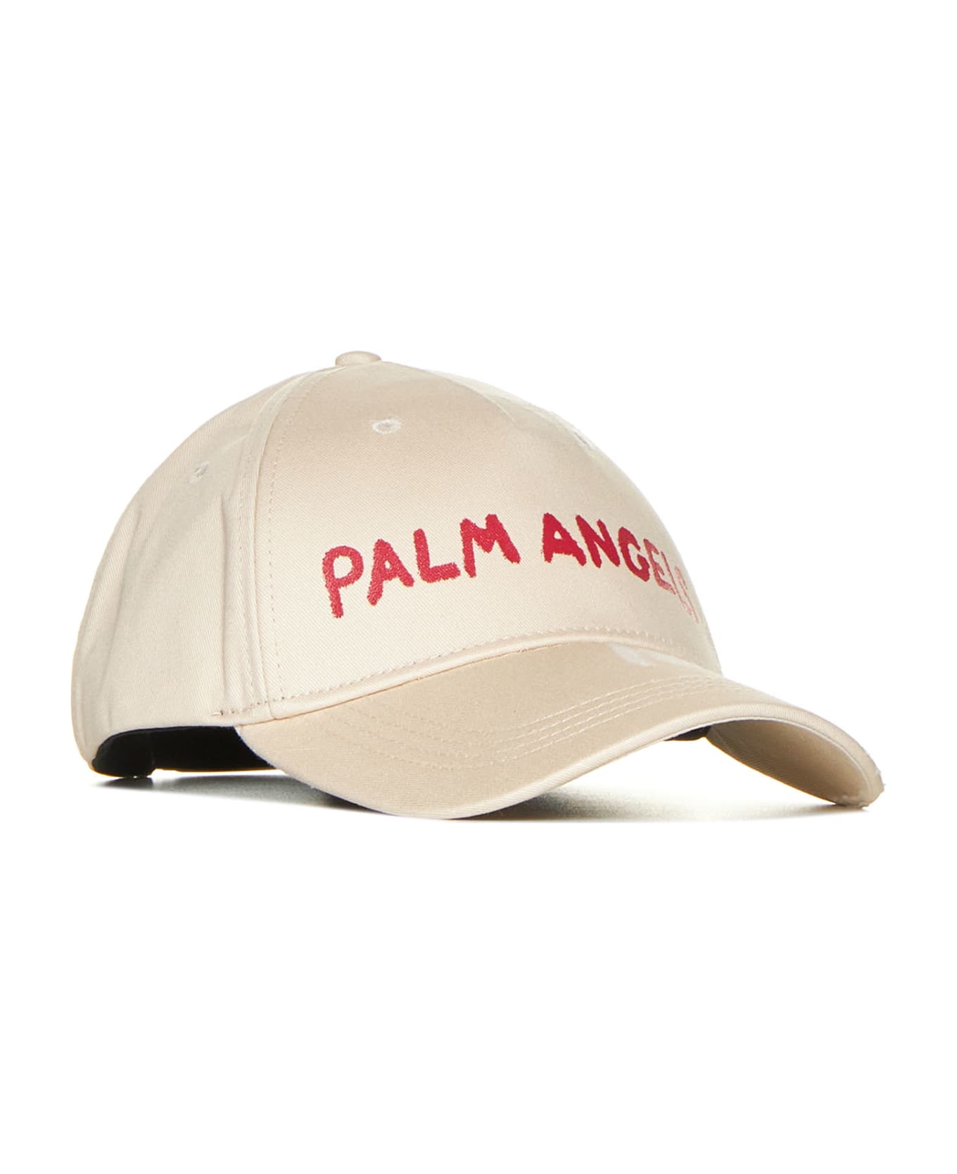 Palm Angels Seasonal Logo Cap - Off white red