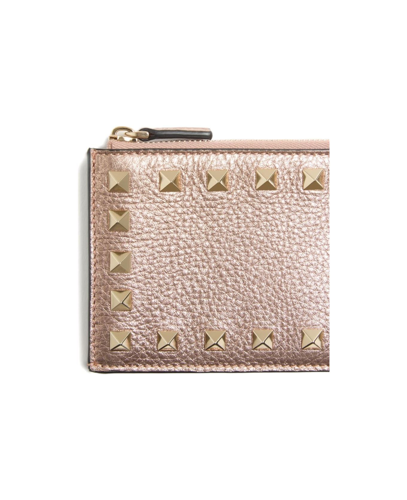 Valentino Garavani Rockstud Leather Coin Purse - Pink