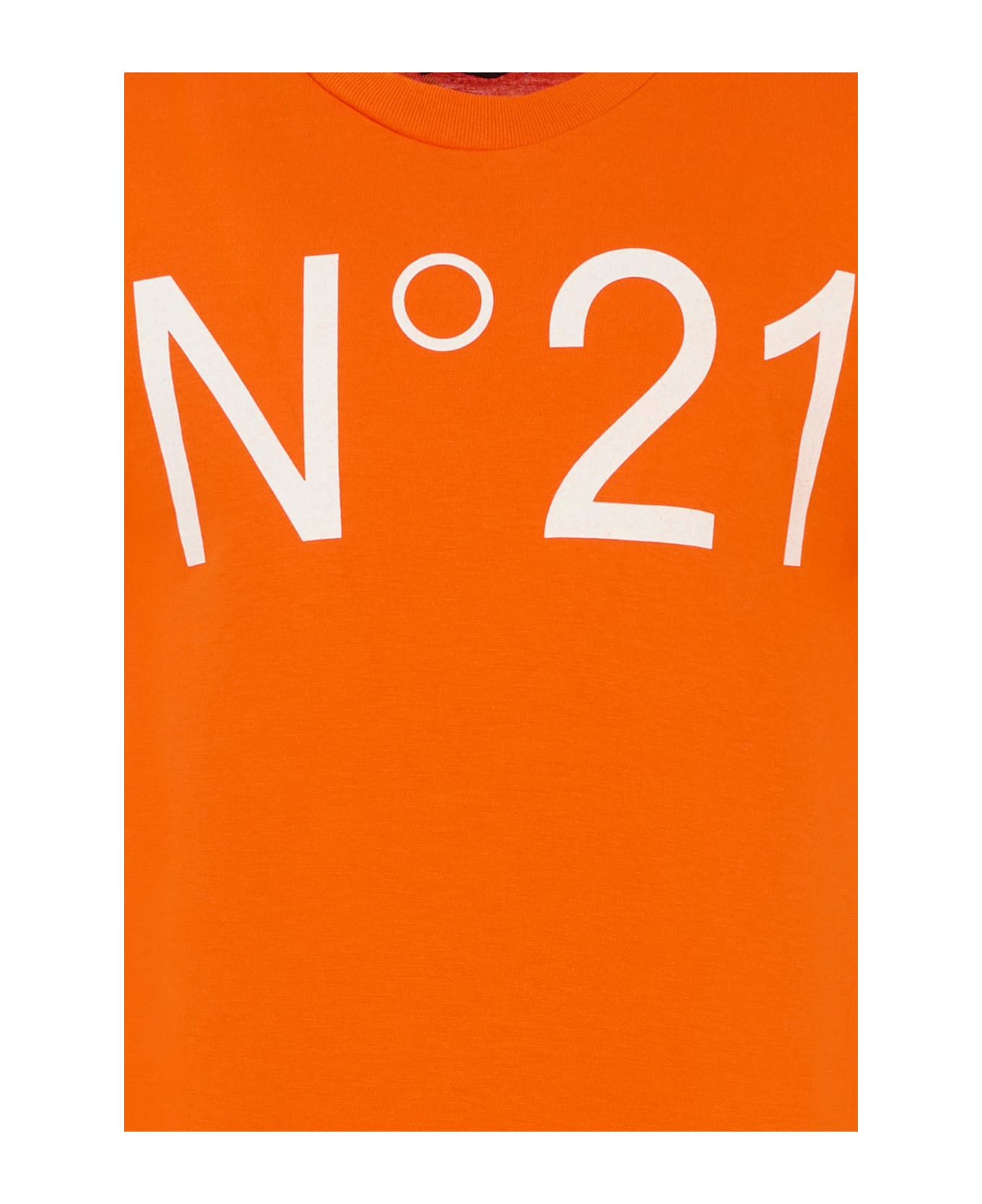 N.21 Orange T-shirt For Kids With Logo - Orange Tシャツ＆ポロシャツ