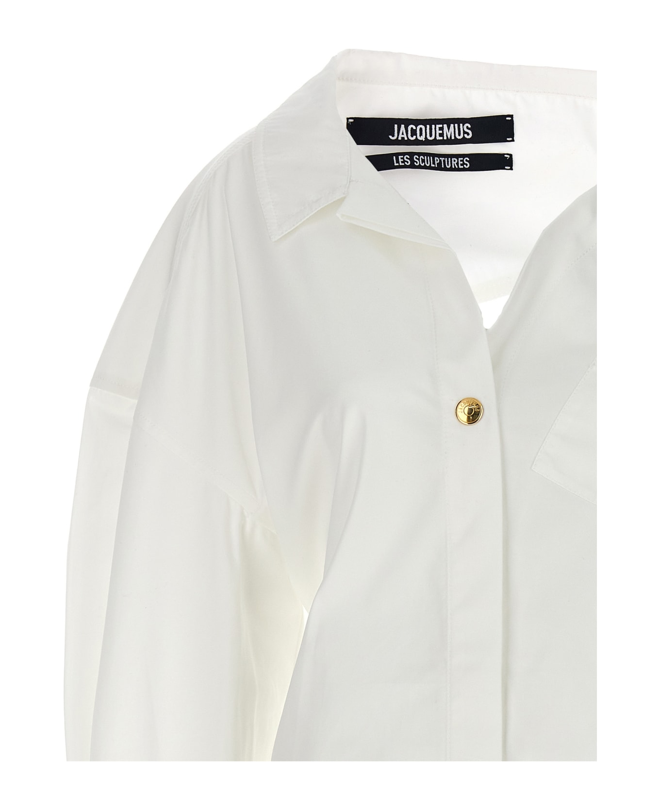 Jacquemus La Mini Robe Chemise Dress - White