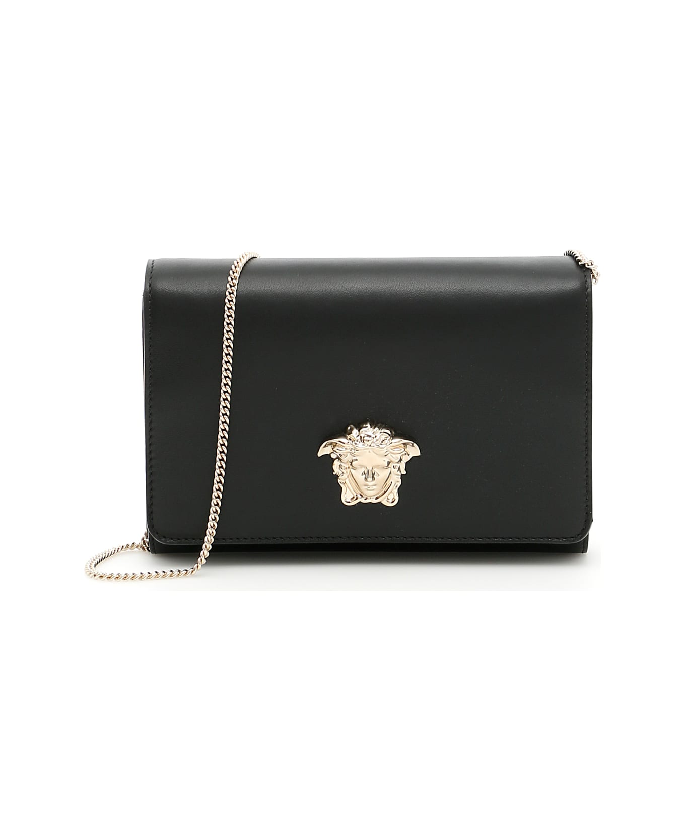 Versace Nappa Clutch - NERO/ORO CHIARO|Metallico
