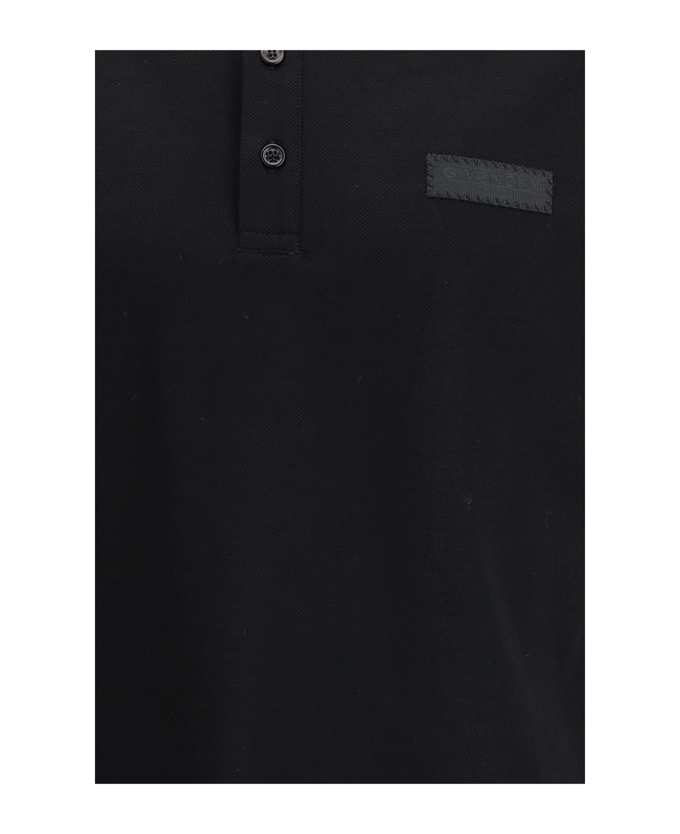 Givenchy Cotton Polo Shirt - Black