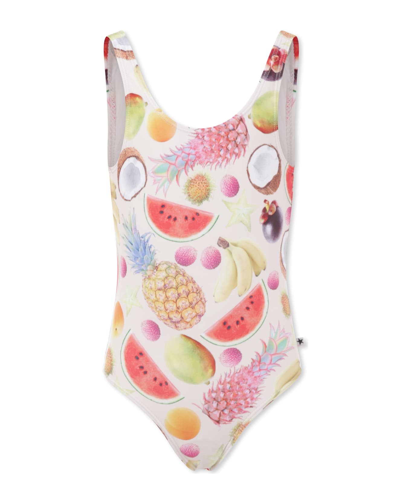 Molo Multicolor Swimsuit For Girl With Fruits - Multicolor