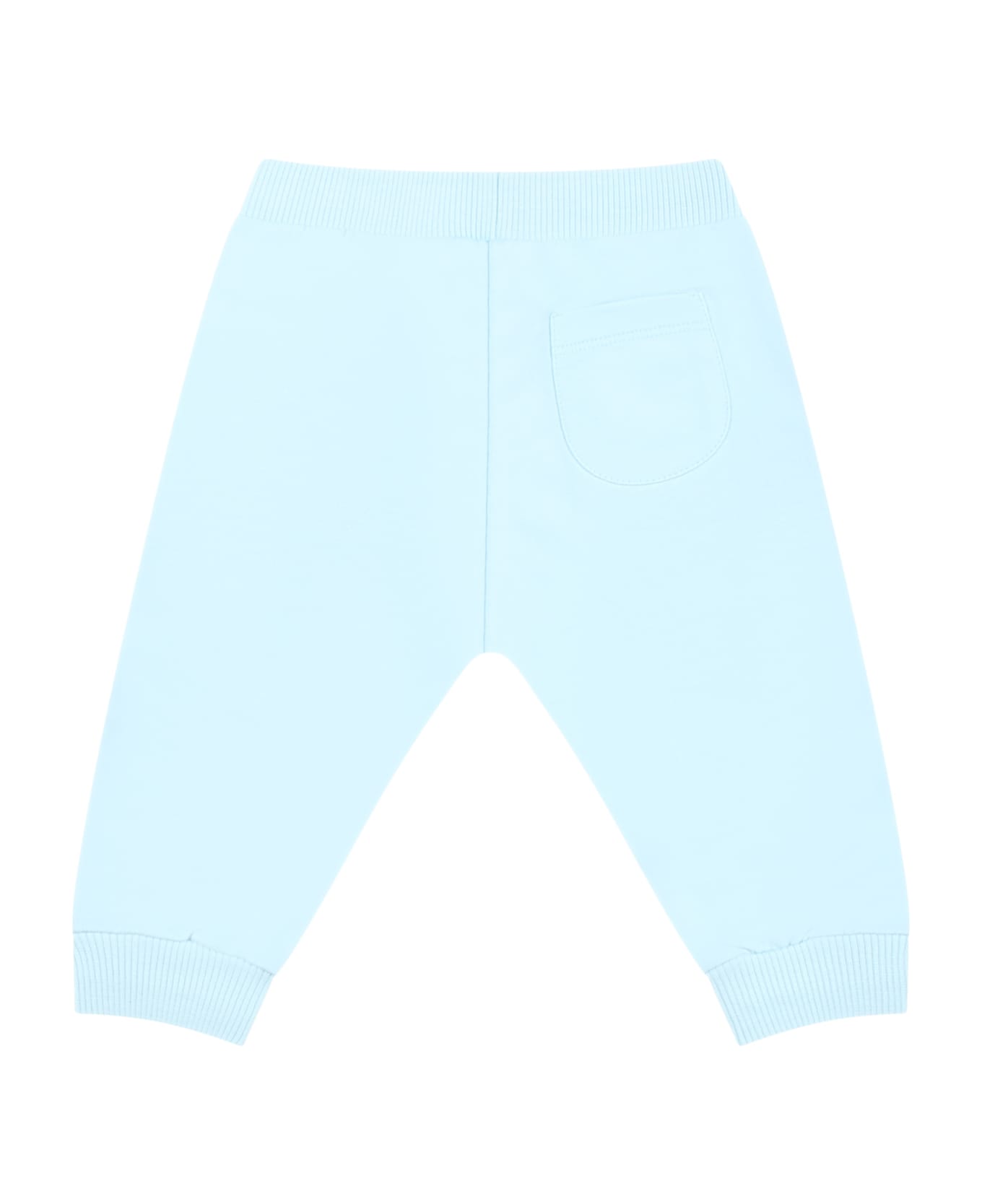 Moschino Light-blue Sweatpants For Baby Boy With Teddy Bear - Light Blue