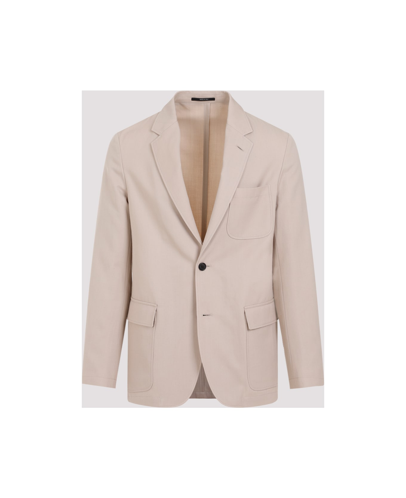 Dunhill Wool Cotton Convertible Jacket - Biscuit