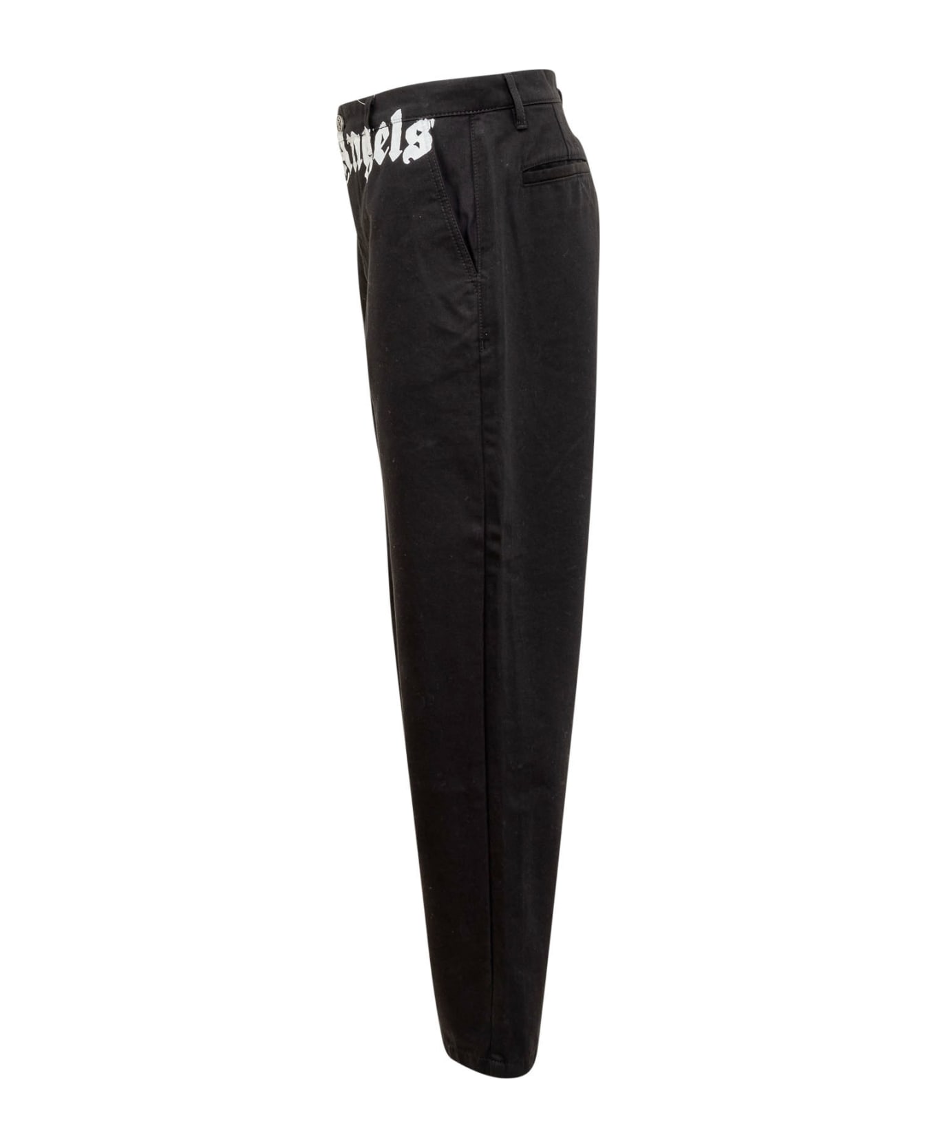 Palm Angels Chino Pants - BLACK OFF WHITE