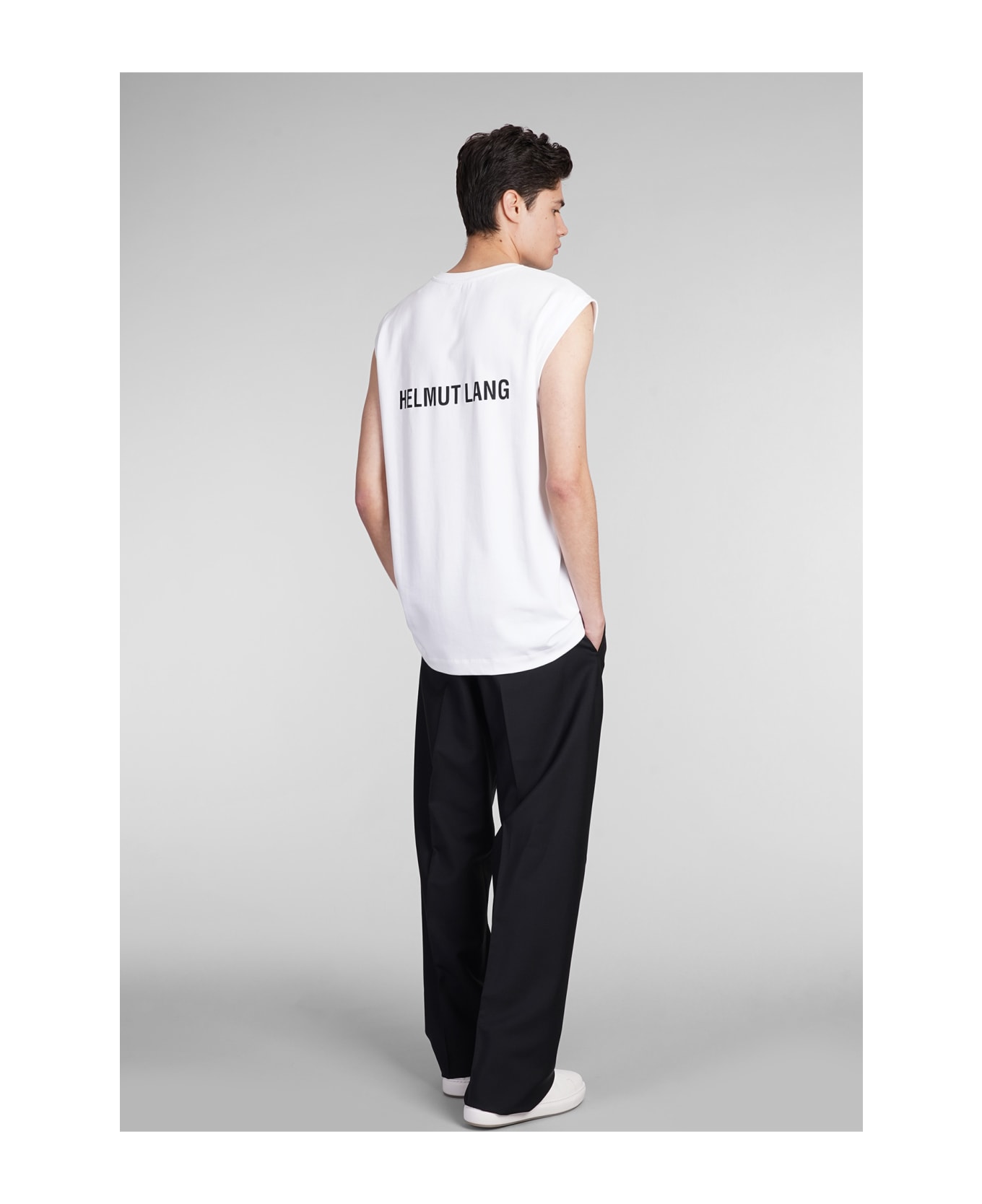 Helmut Lang Tank Top In White Cotton - white