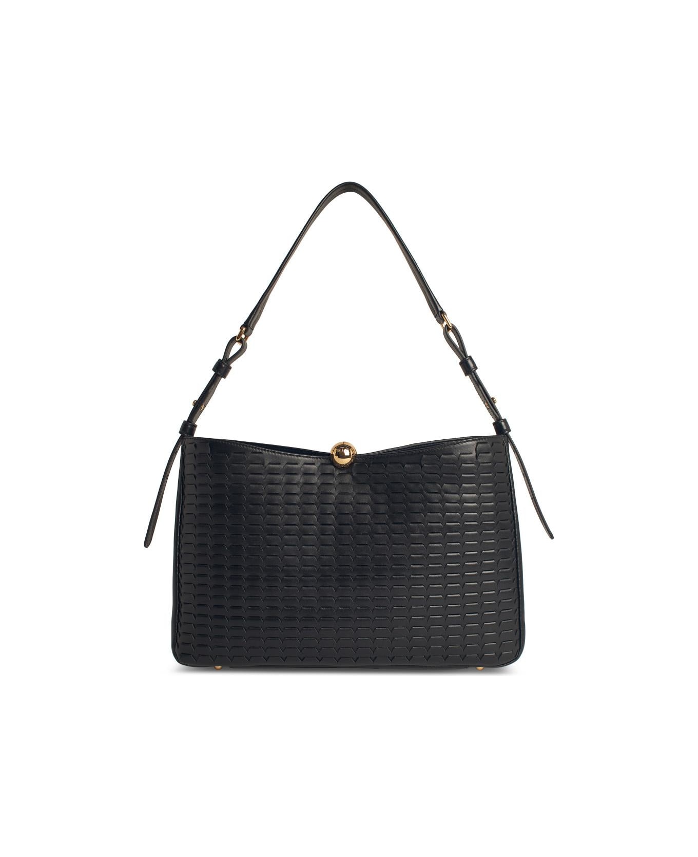Furla Large 
sfera Soft
 Black Leather Bag - Nero