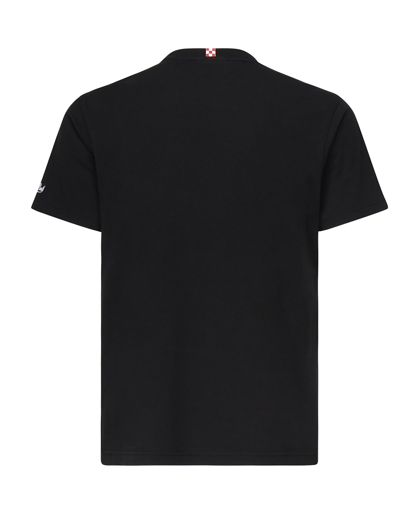 MC2 Saint Barth Portofino T-shirt With Embroidery - Black