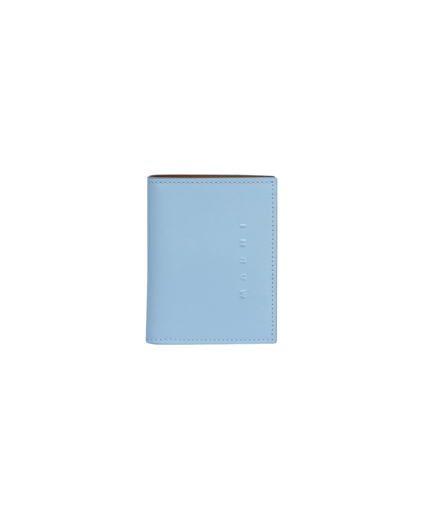 Marni Bi-fold Leather Wallet - BABY BLUE