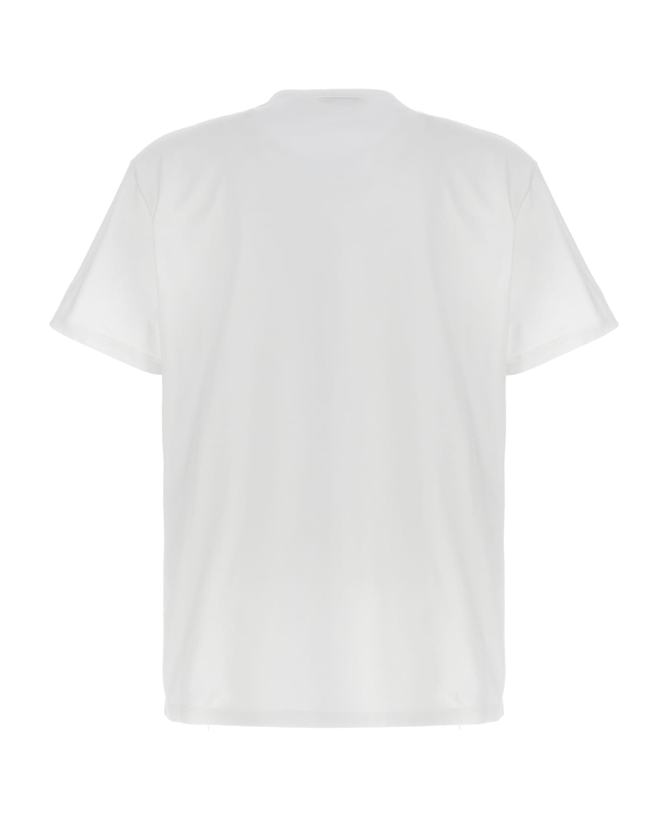 Alexander McQueen Skull Logo Print T-shirt - White Mix