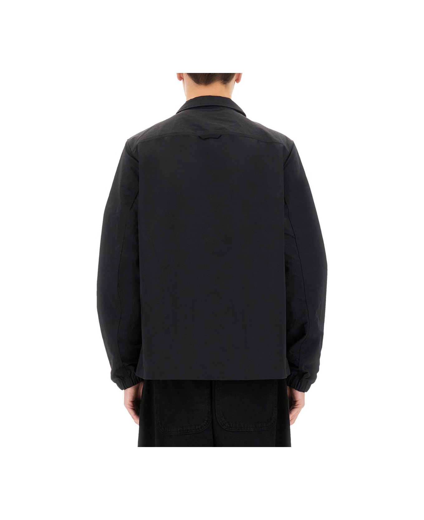 Fred Perry Jacket With Snap Buttons - BLACK