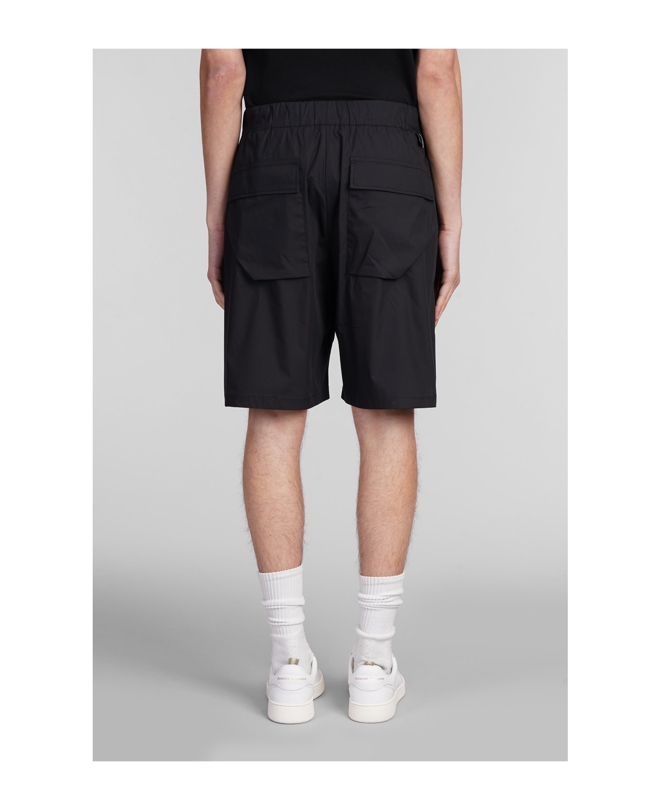Low Brand Combo Shorts In Black Cotton - black