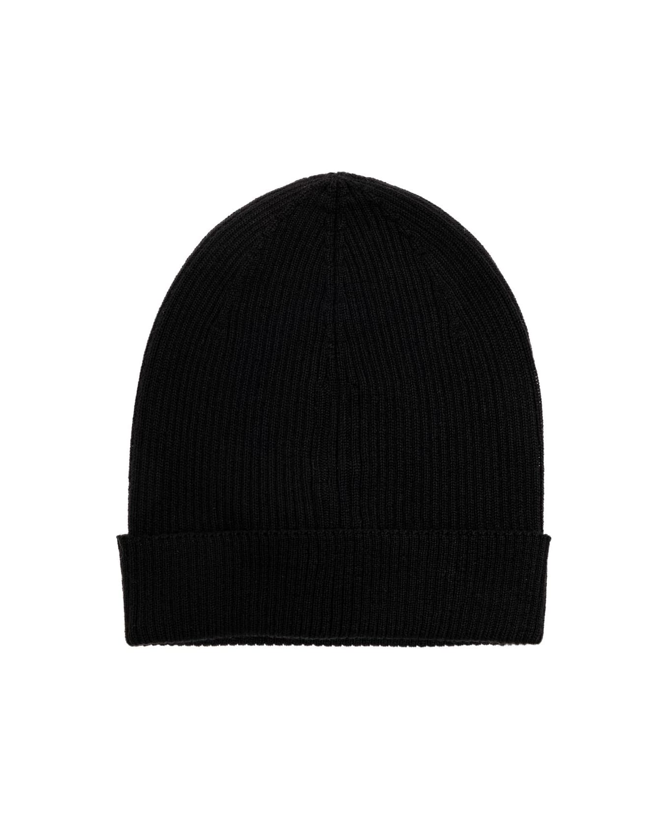 Rick Owens Wool Beanie - BLACK