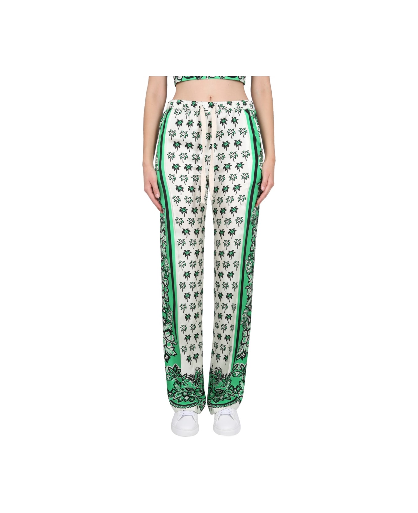 RED Valentino Bandanda Print Pants - WHITE