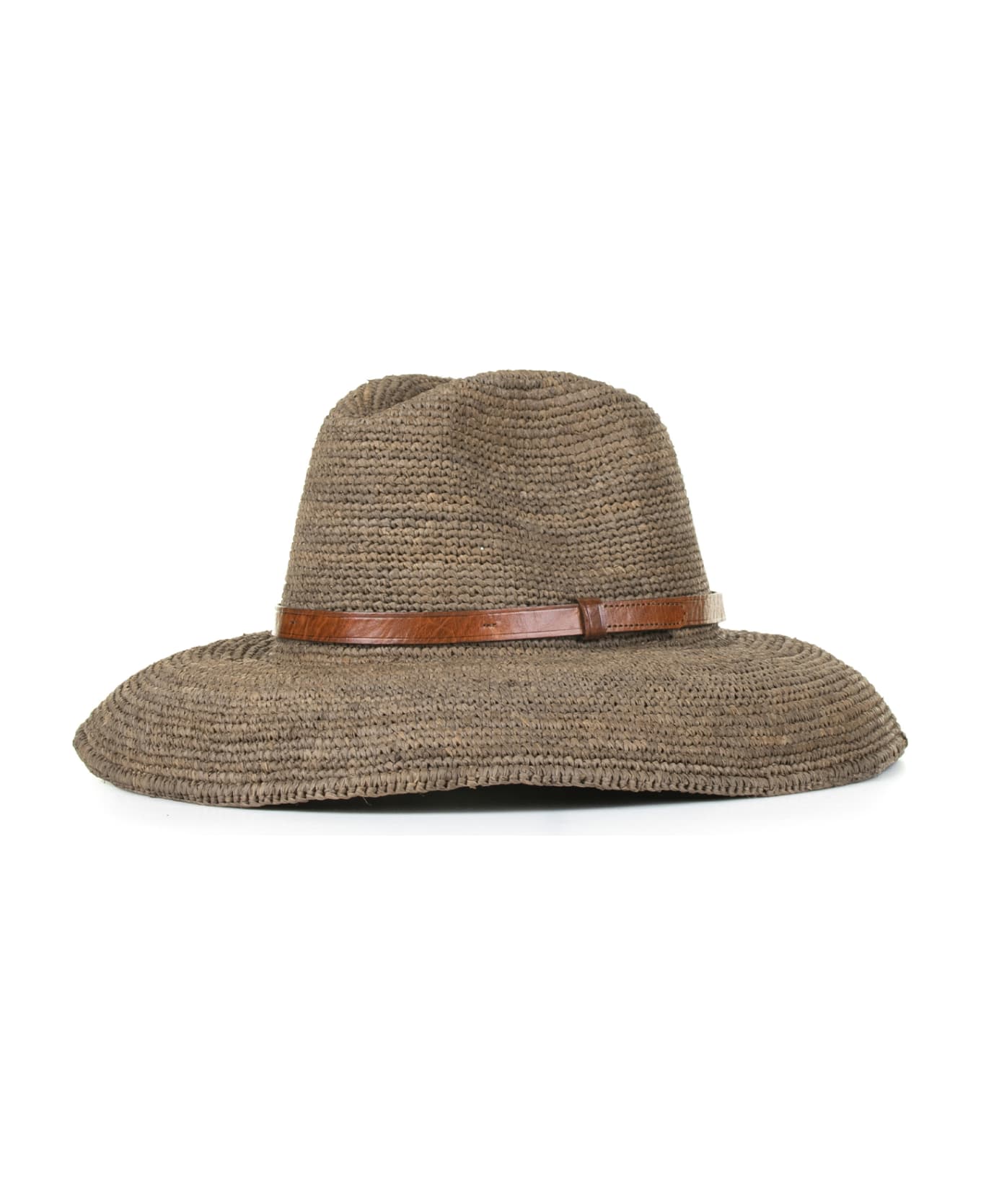 Ibeliv Foldable Raffia Unisex Hat - DARK TEA 帽子