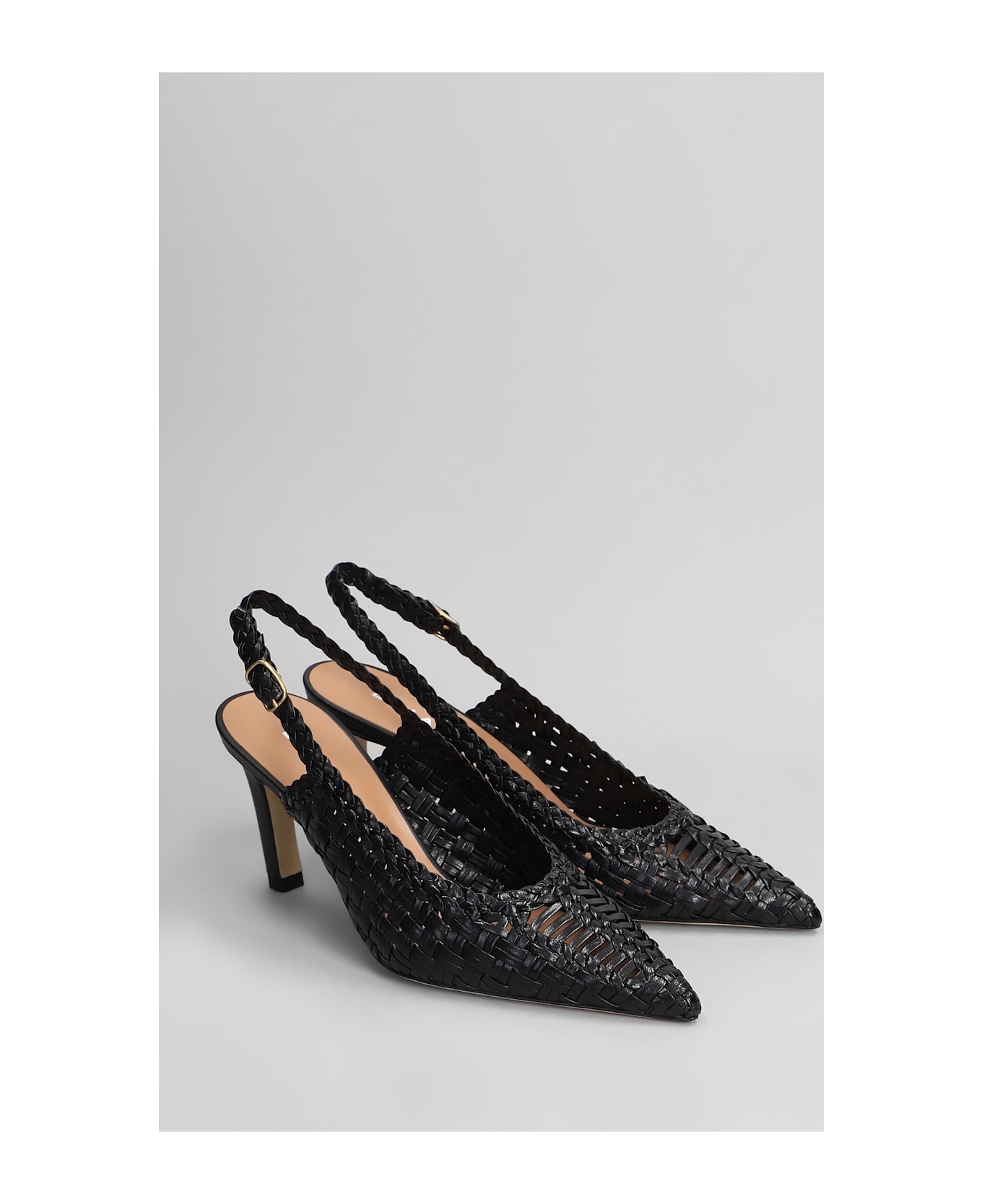 Lella Baldi Pumps In Black Leather - black