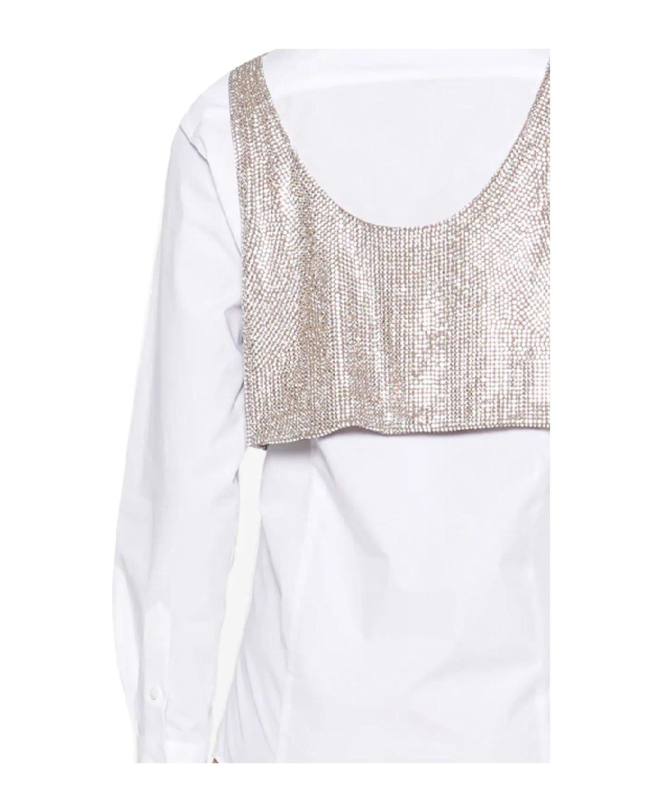 Giuseppe di Morabito Embellished Layered Top - Bianco