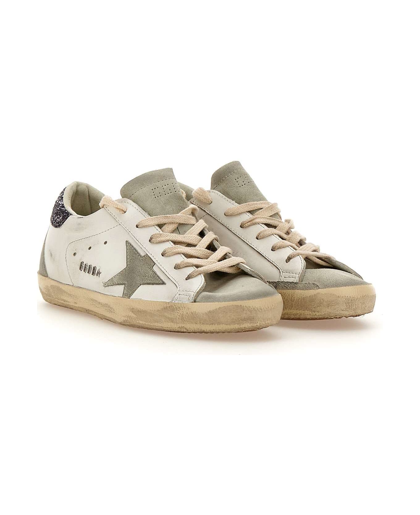 Golden Goose Super Star Classic Leather Sneakers - White/ice/grey