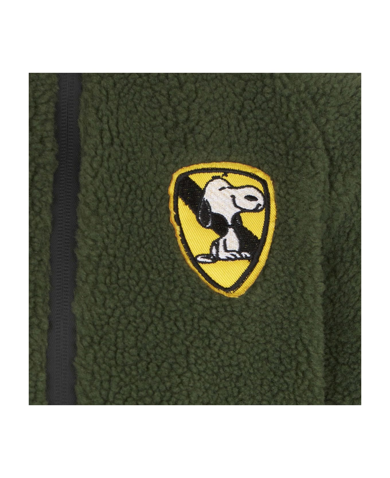 MC2 Saint Barth Kid Sherpa Jacket With Snoopy Patch | Peanuts® Special Edition - GREEN コート＆ジャケット