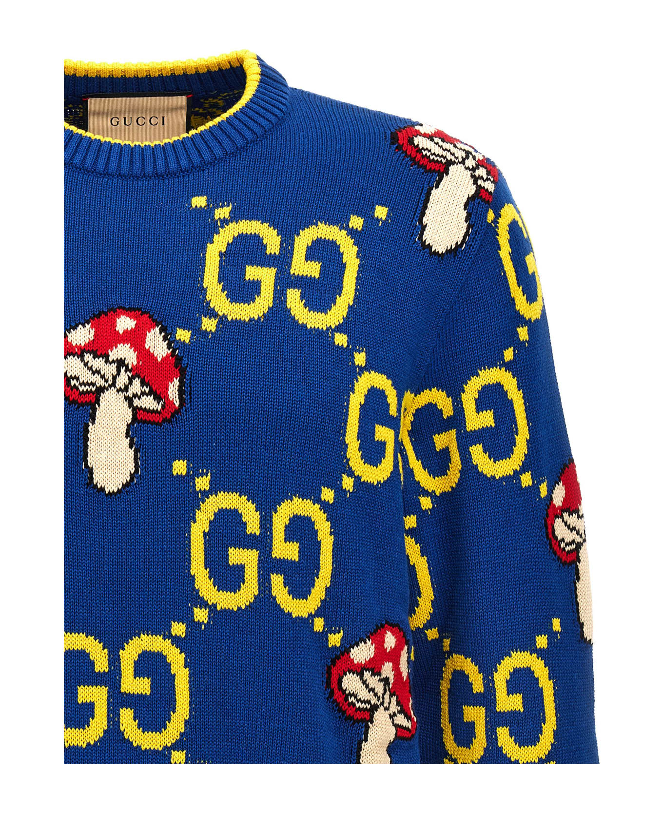 Gucci 'gg Mushroom' Sweater - Blue