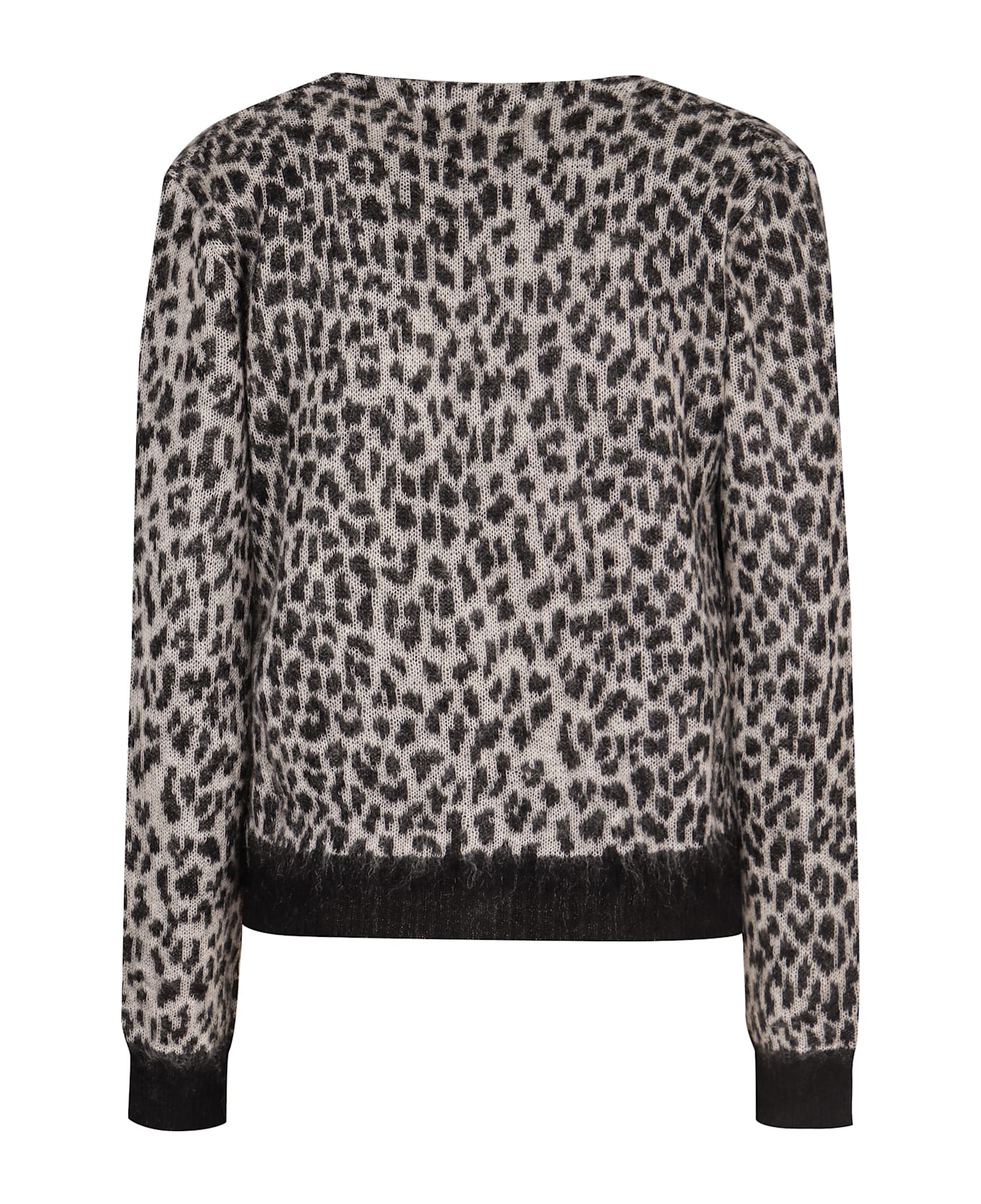 Max Mara Studio Acume Jacquard Knit Cardigan - Animalier