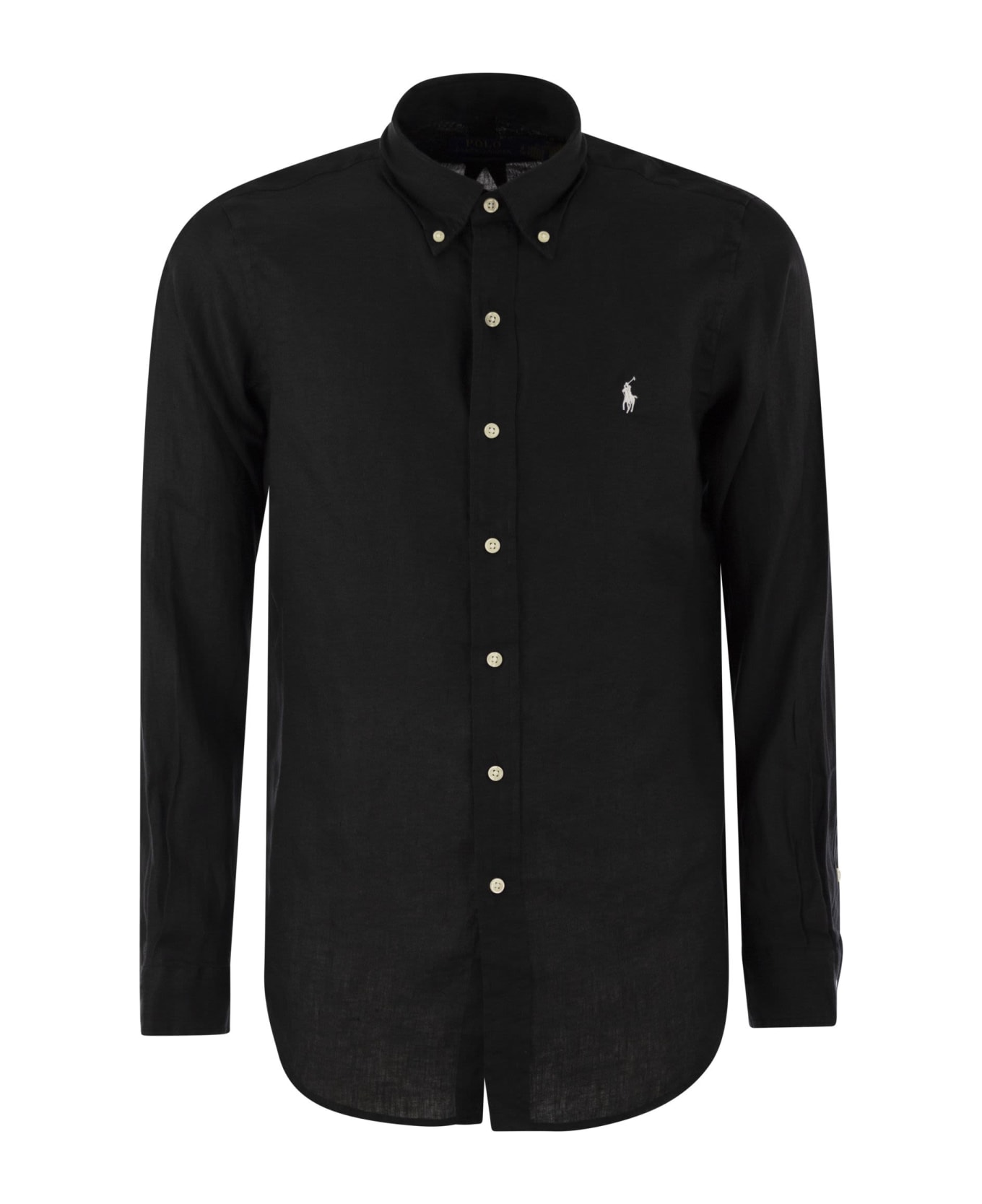 Polo Ralph Lauren Custom-fit Linen Shirt - Black