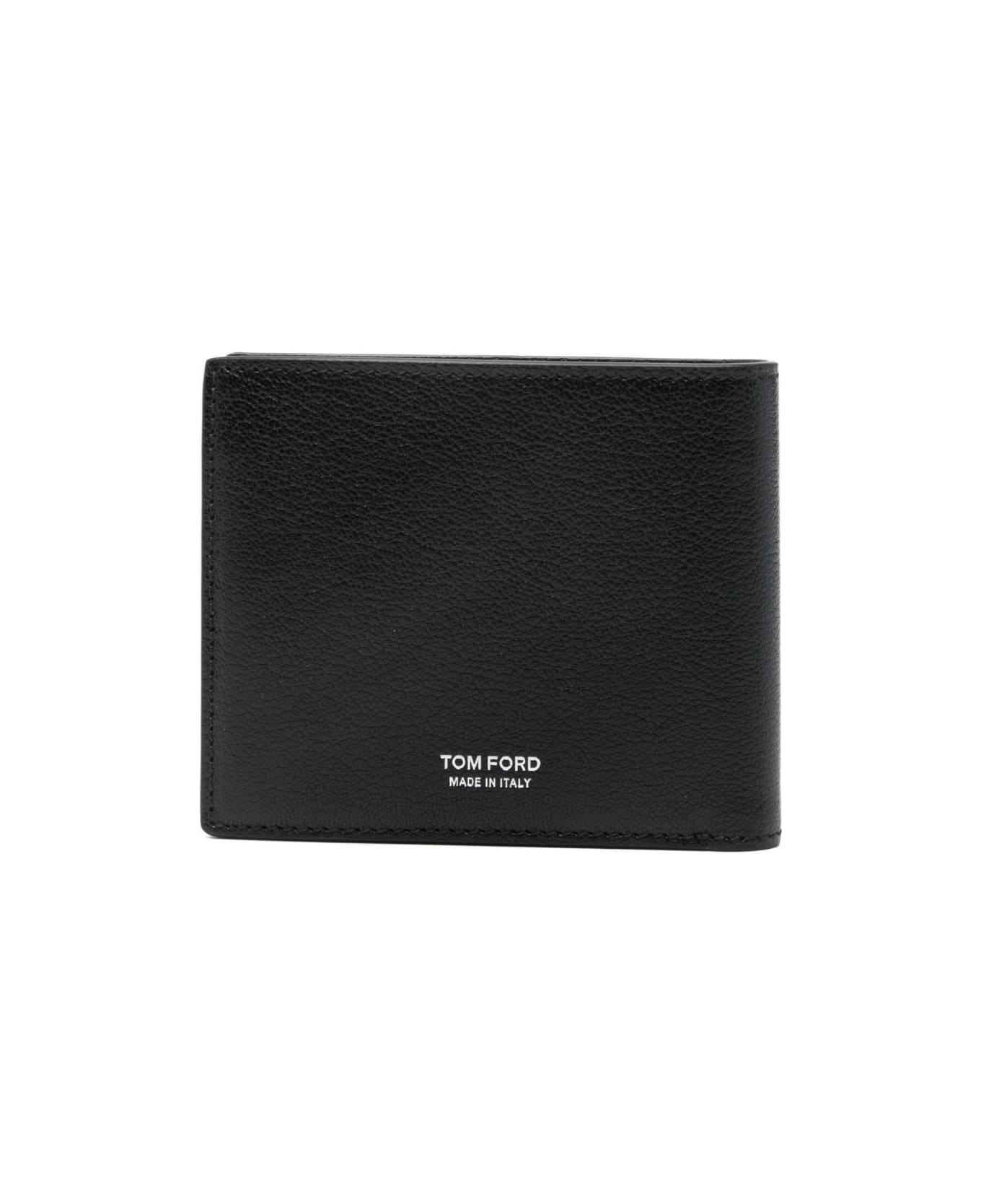 Tom Ford Leather Bifold Wallet - Black 財布