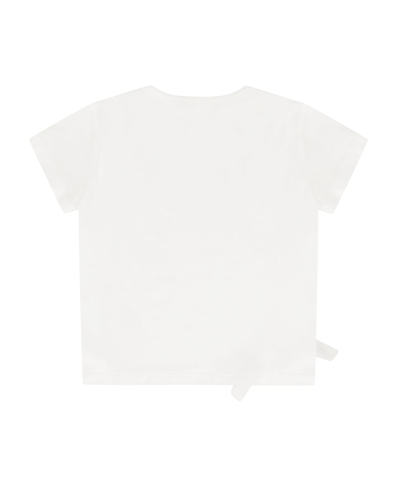 Young Versace Hilfiger Crew-neck T-shirt - White