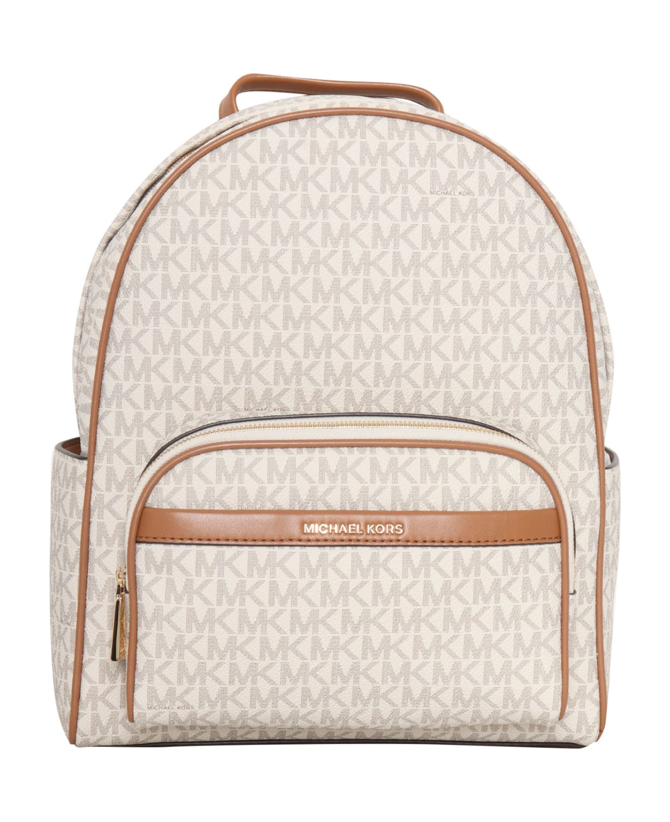 Michael Kors White Backpack With Logo - WHITE