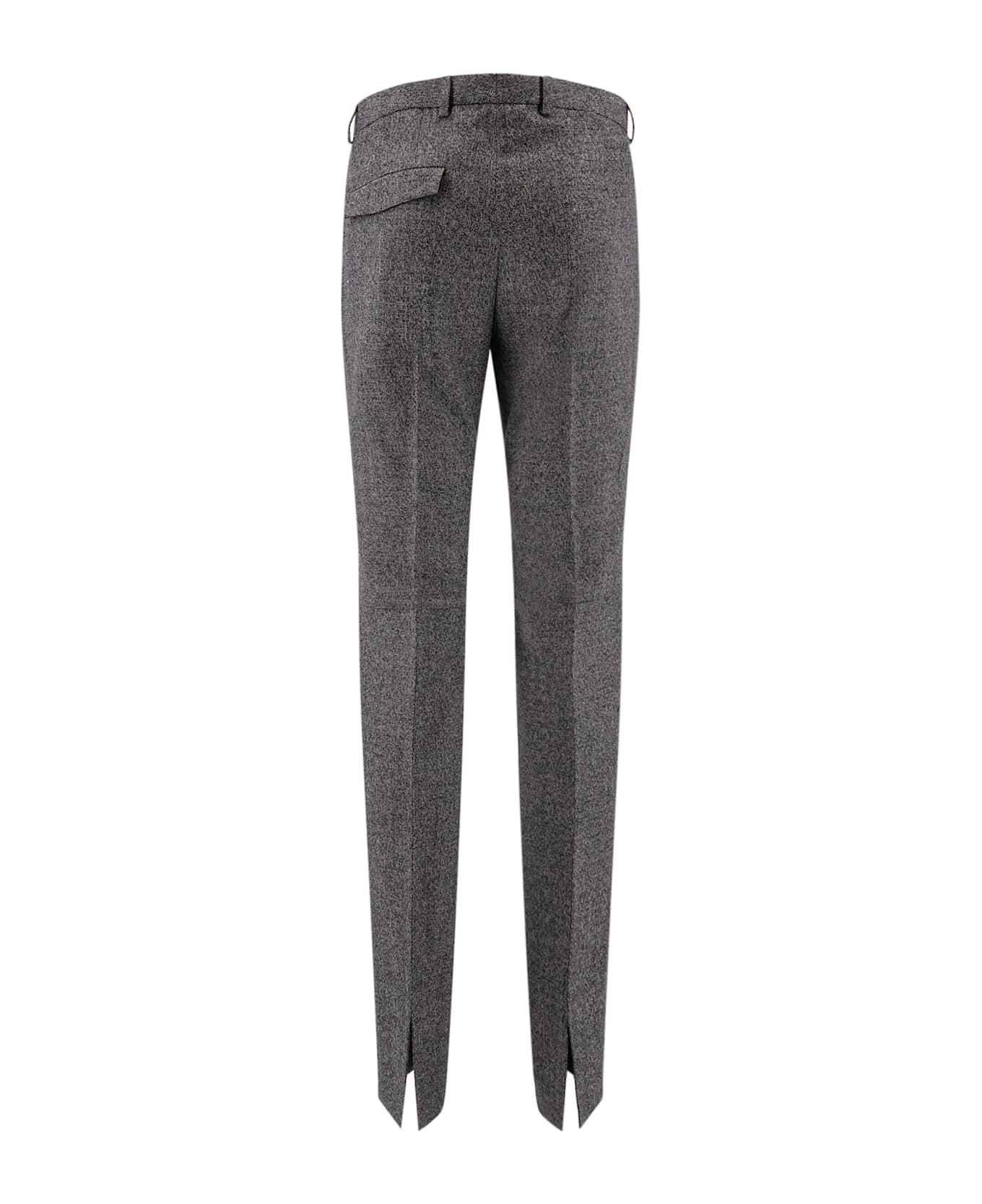 Gucci Mouliné Wool Trousers - Black