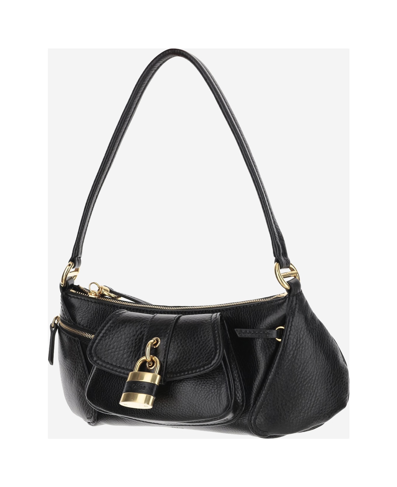 Chloé 99 Leather Shoulder Bag - Black