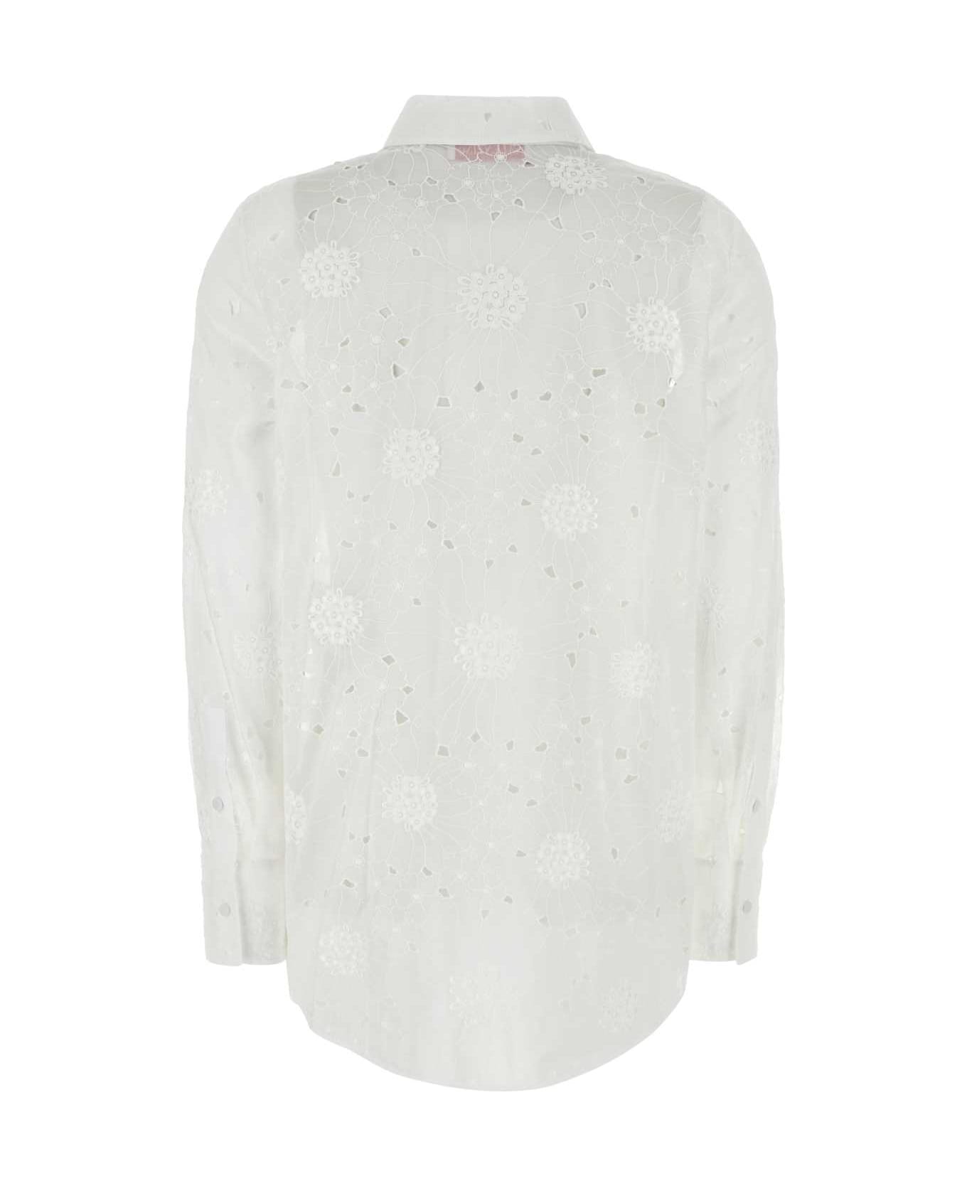 Valentino Garavani White Cotton Shirt - AVORIO