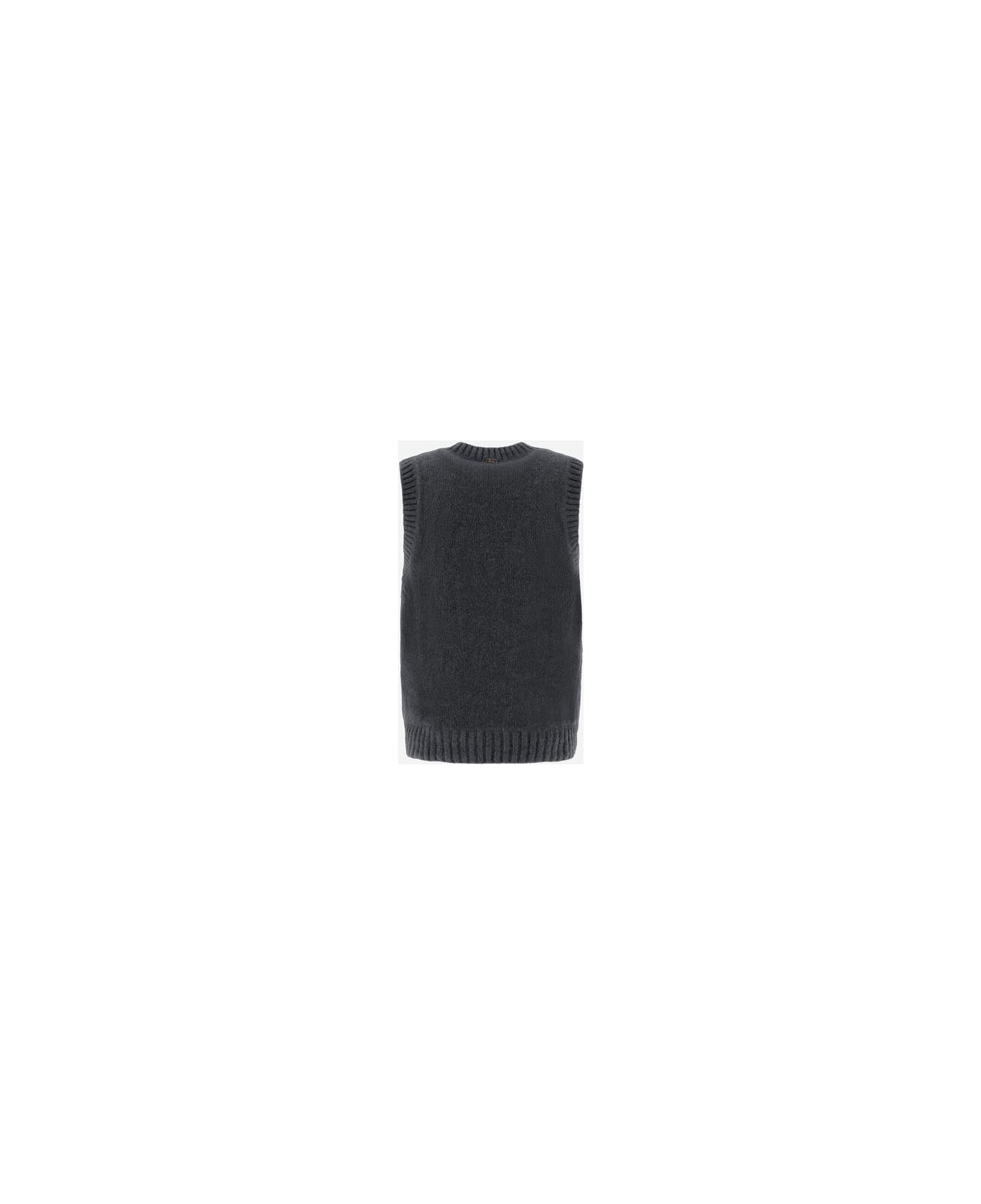 Herno Gilet Scollov Soft - Grey